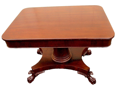 63278   Antique Empire Console Lamp Table  Dining Table Stand