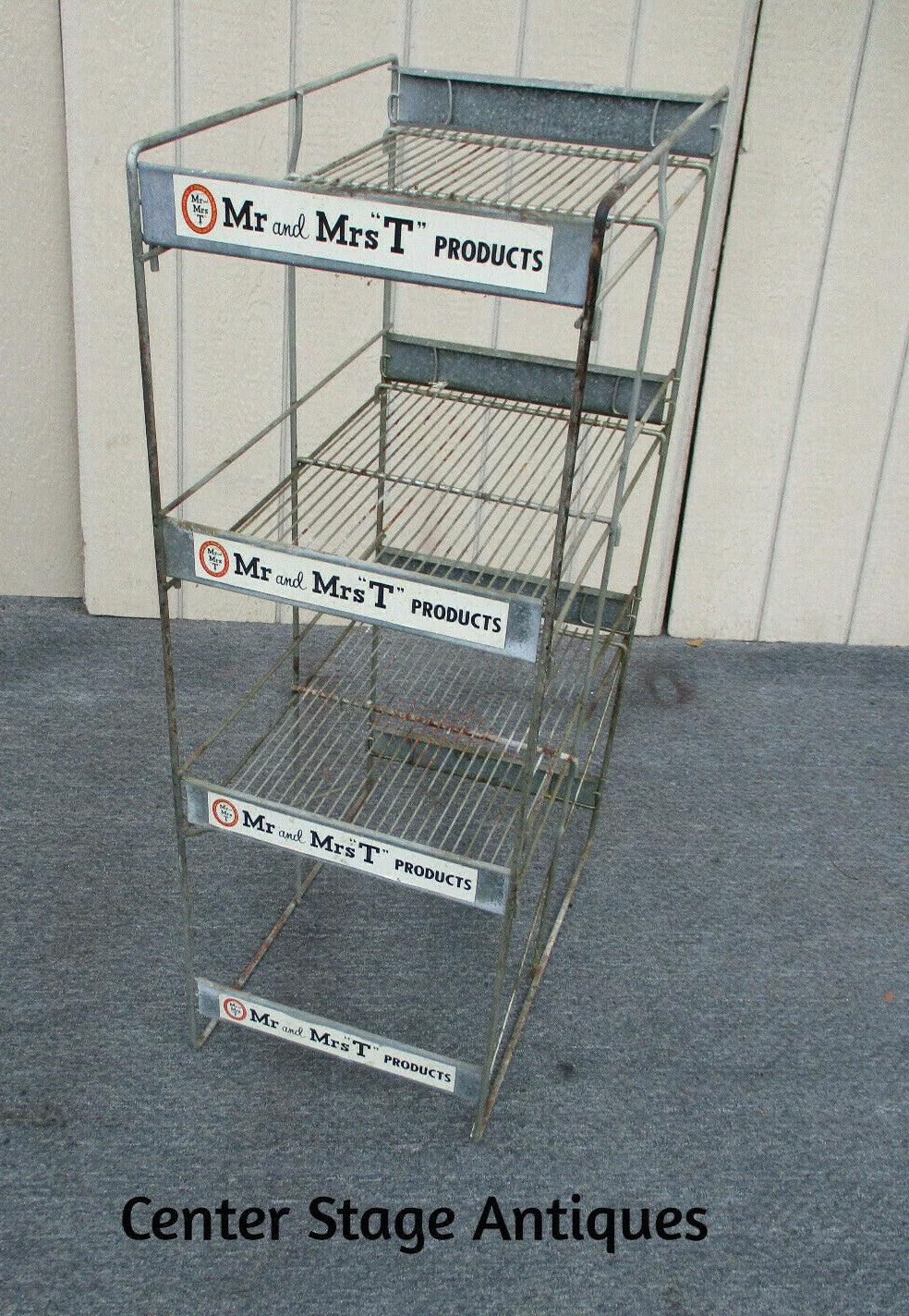 62841- PL:    Industrial Metal Stand Display Cabinet with Advertising MR  MRS T 