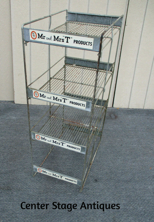 62841- PL:    Industrial Metal Stand Display Cabinet with Advertising MR  MRS T 