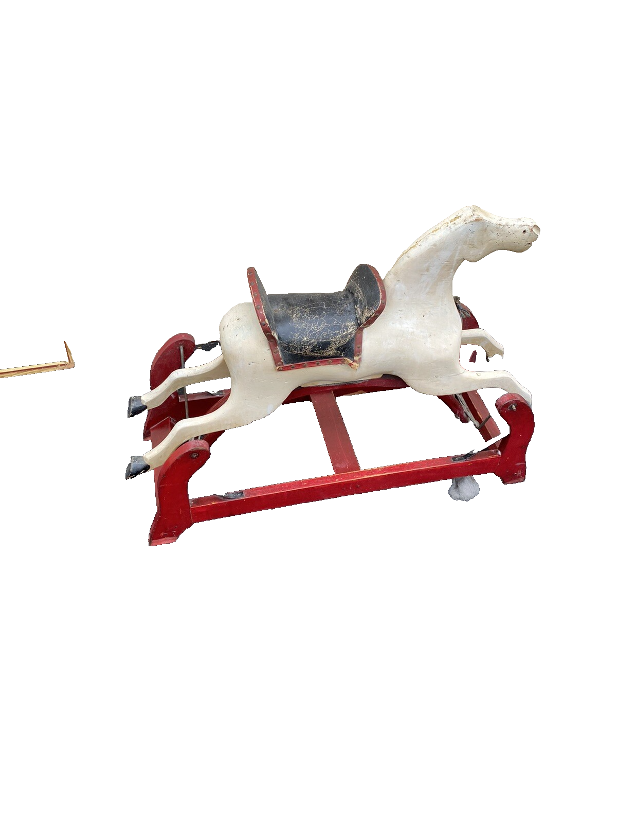 65476 Antique Wood Rocking Swing Horse