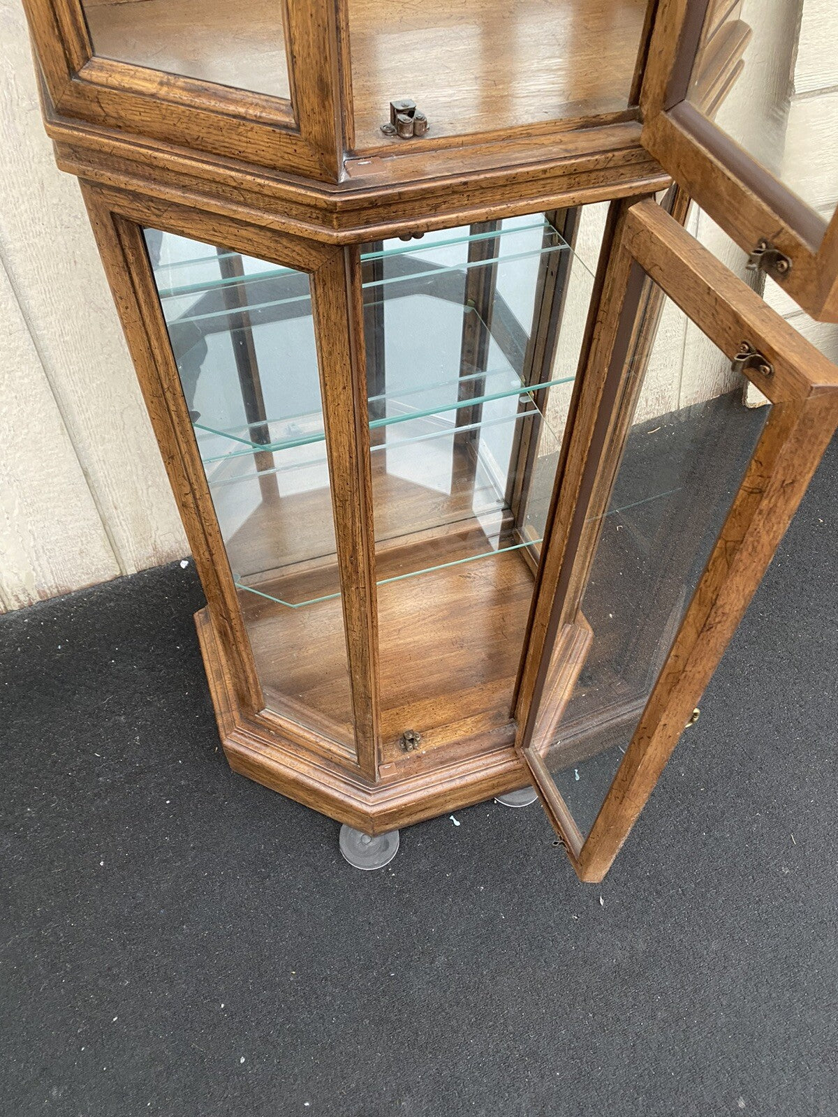 66336    Oak Curio China Cabinet