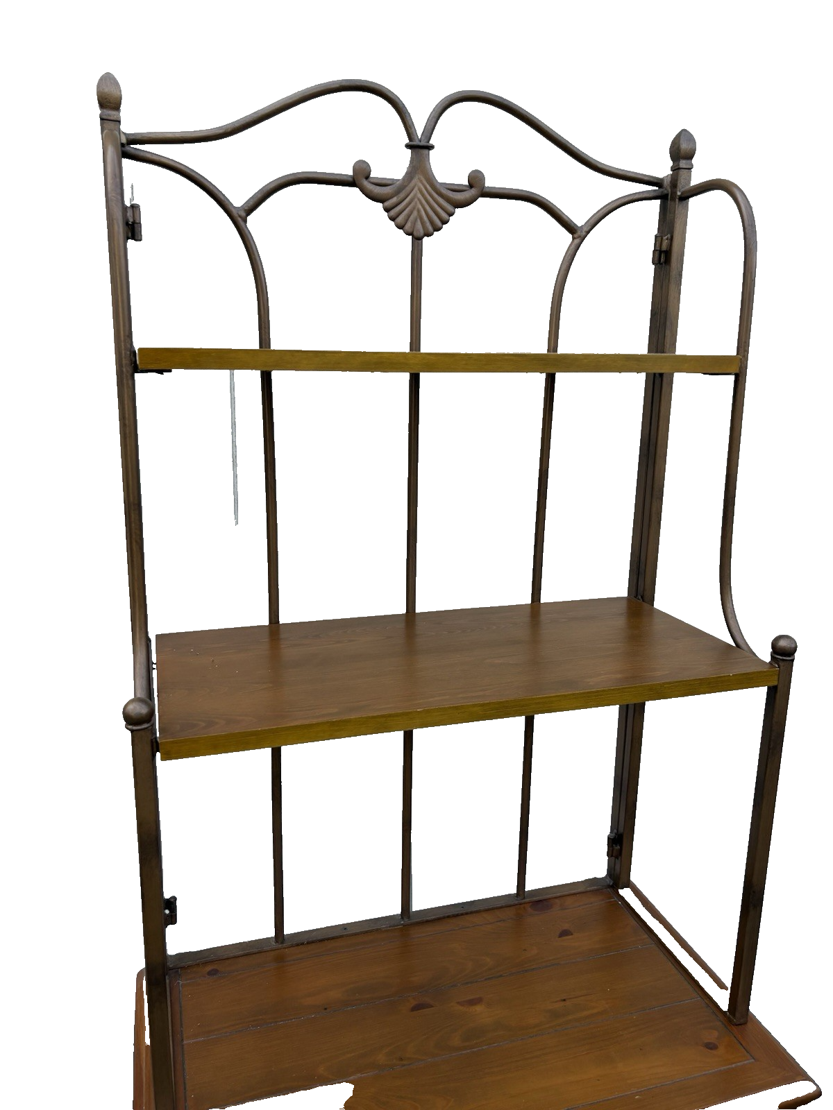 66784 Modern Bakers Rack Kitchen Cabinet with 2 drawers