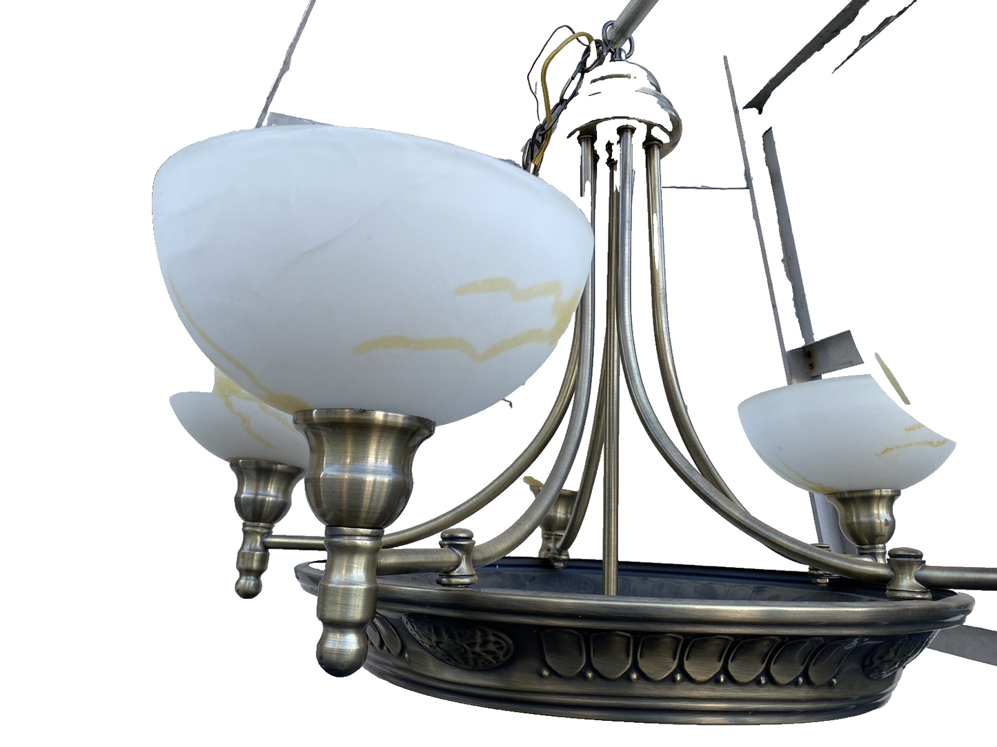 66031   Modern Decorator Hanging Light Fixture Chandelier.