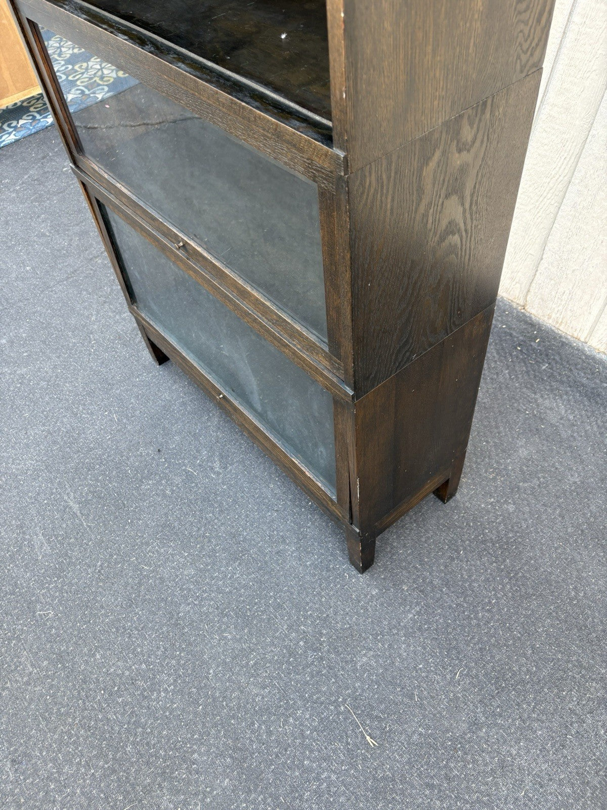66879 Mission Style 4 section Oak Stacker Stacking Bookcase.