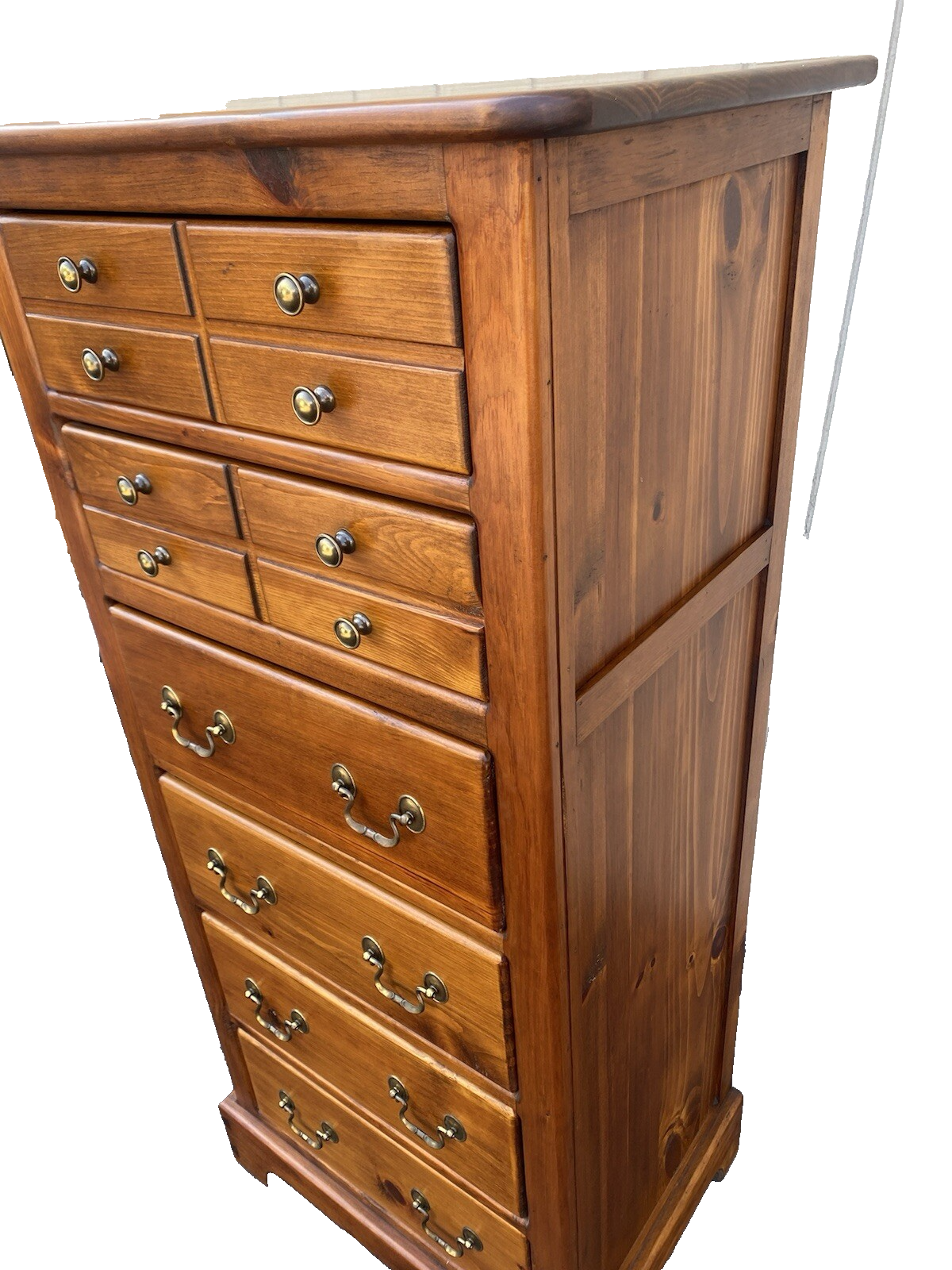 65846 Pine Lingerie High Chest Dresser