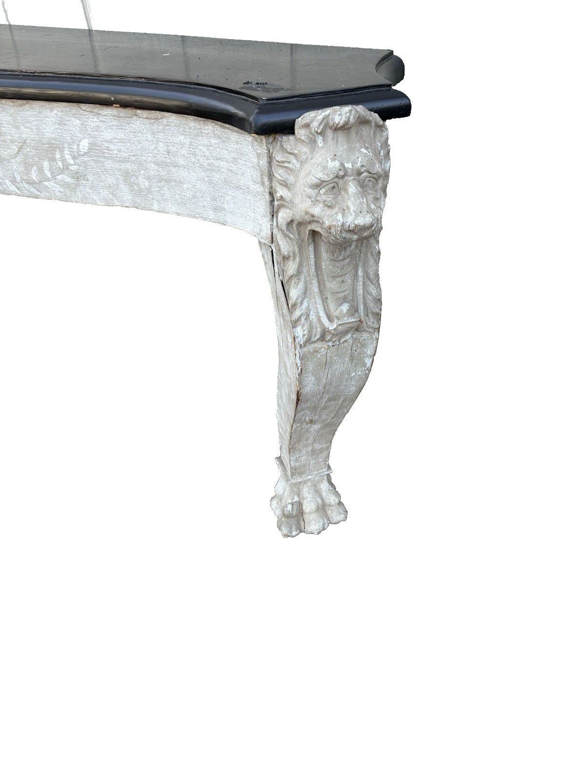 66960 Antique Victorian Oak Fireplace Mantle Mantel with Lion Heads