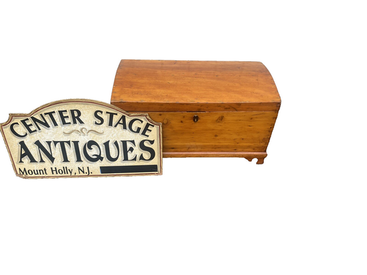 65436 Antique Primitive Blanket Storage Chest