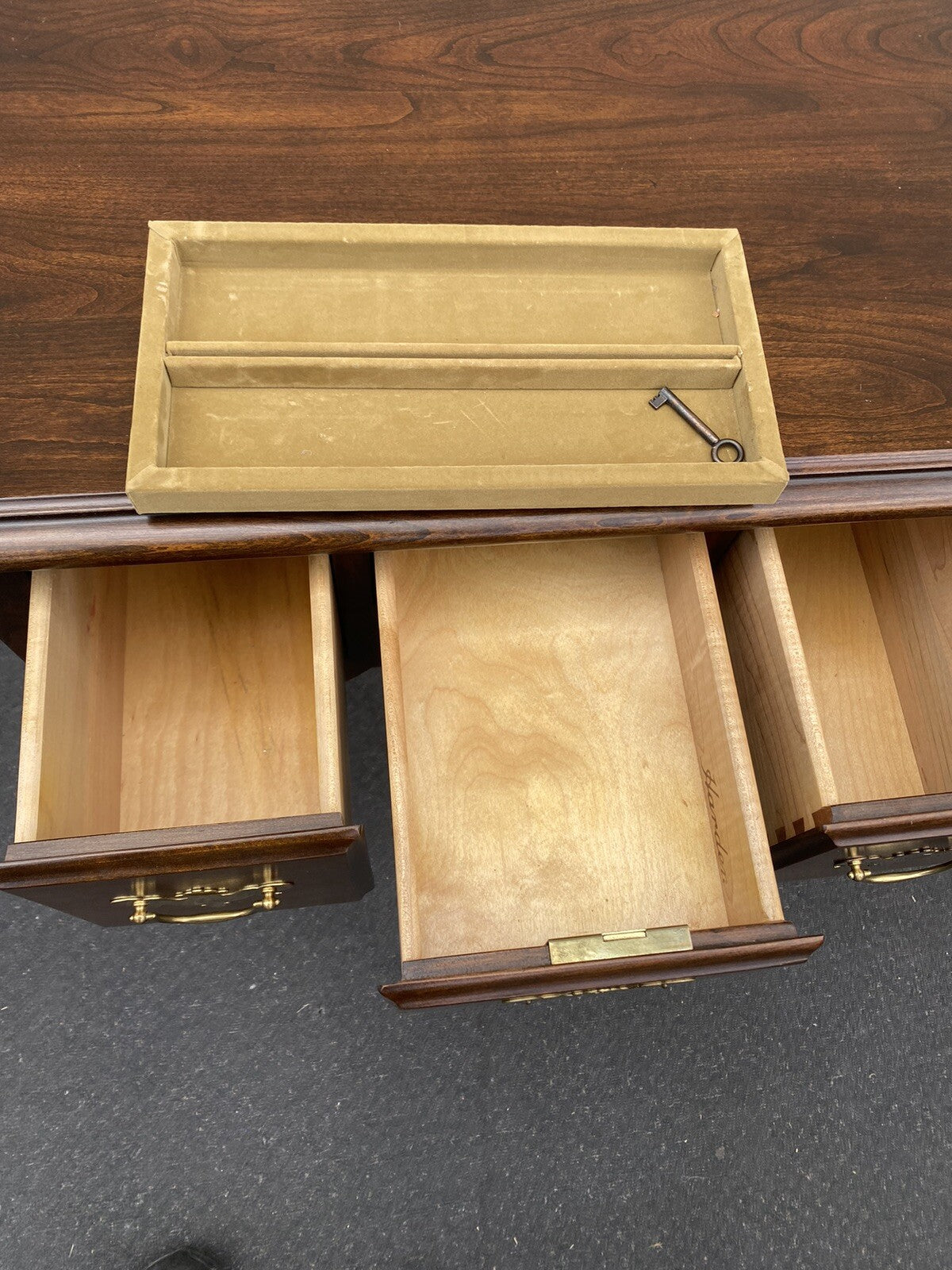 65872 Harden Cherry  Low Boy Dresser Chest