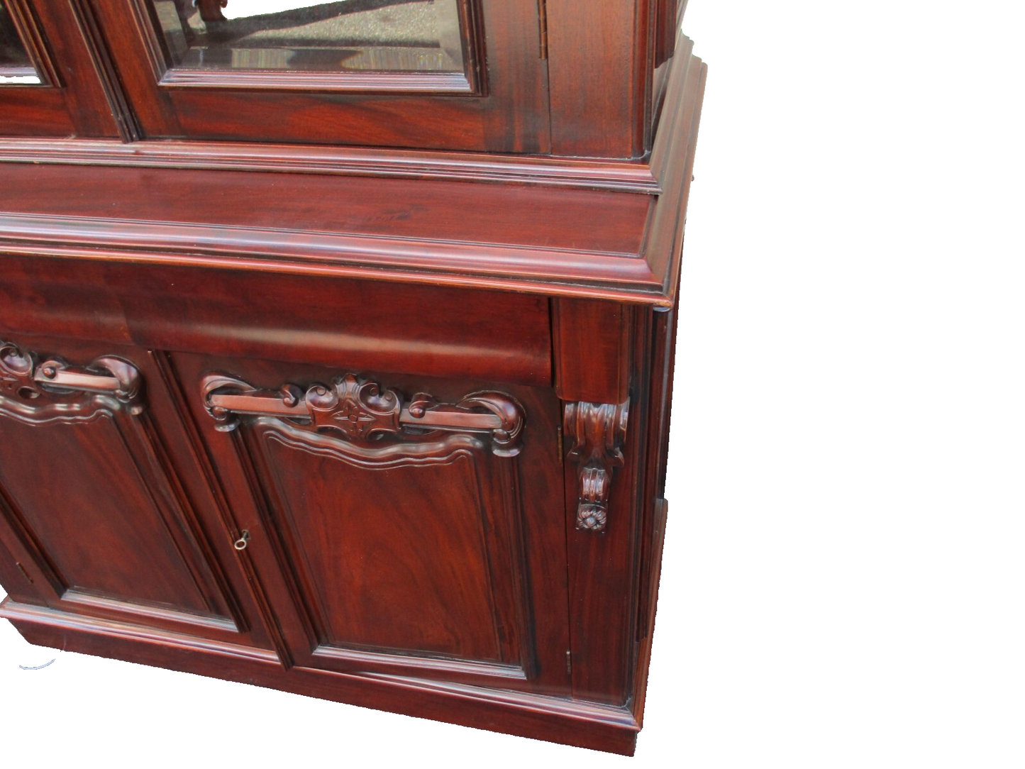 63752 Mahogany 2 pc. China Cabinet Curio Bookcase