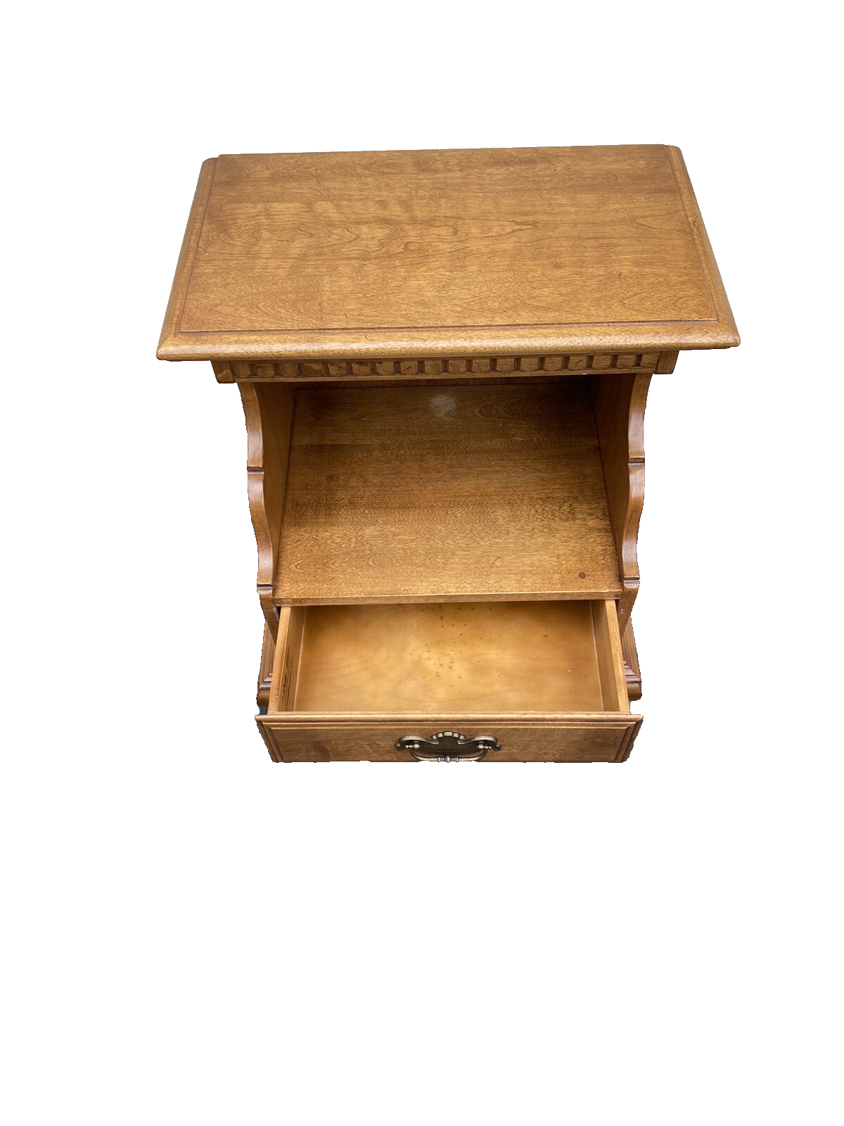 66327 ETHAN ALLEN Maple Nightstand End Table Stand