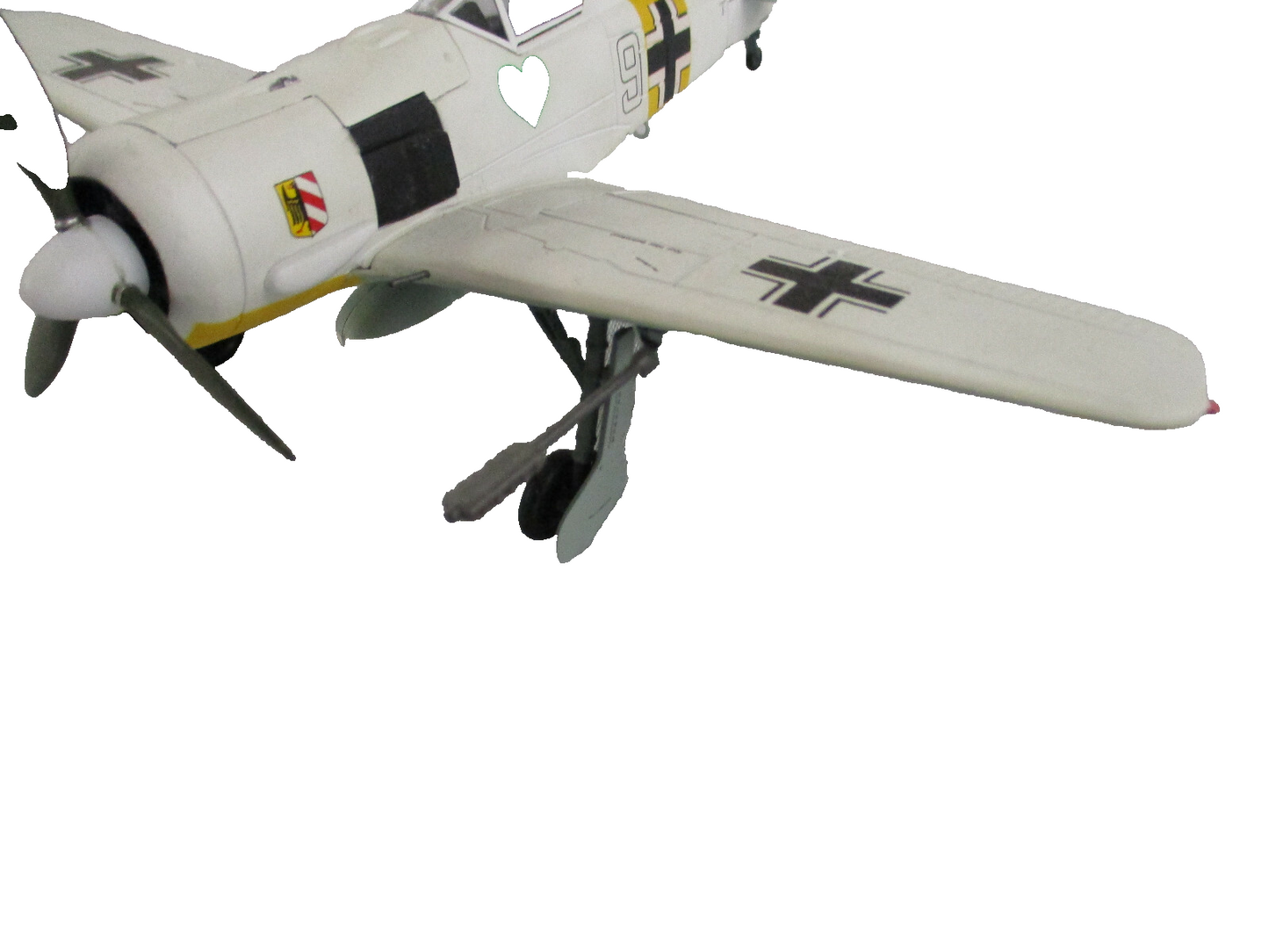 ES102 Franklin Mint Armour Collection FW190 FOCKE WULF (Grunherz White 9)  + BOX