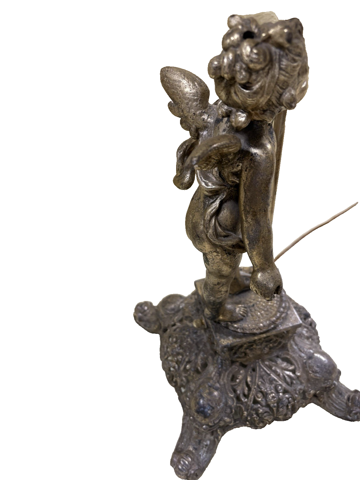 67003 Cherub Table Lamp with Glass Globe