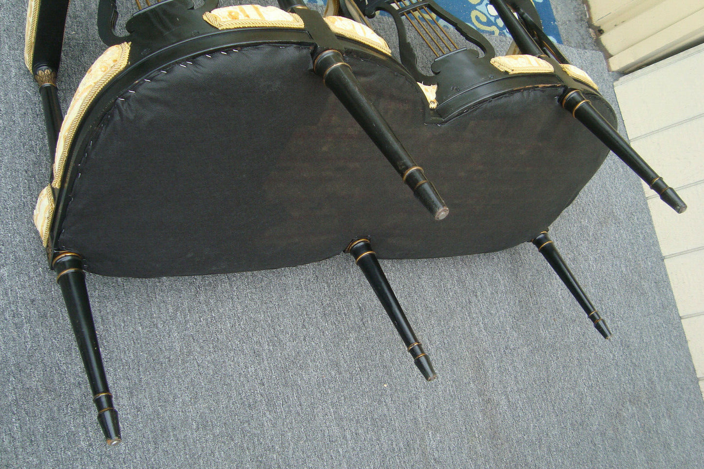 62247  RARE  Antique Victorian Settee Loveseat Couch Sofa  Chair