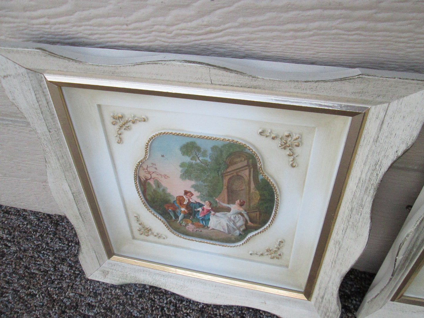 MW :  Pair Mid Century Modern Vintage TURNER Prints In fancy Picture Frames 