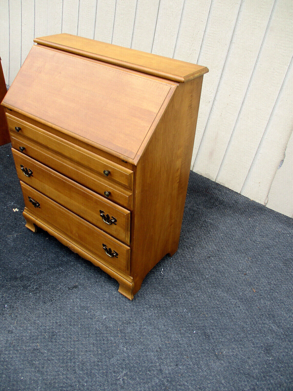 63476  Solid  Maple Slant Front Office Desk