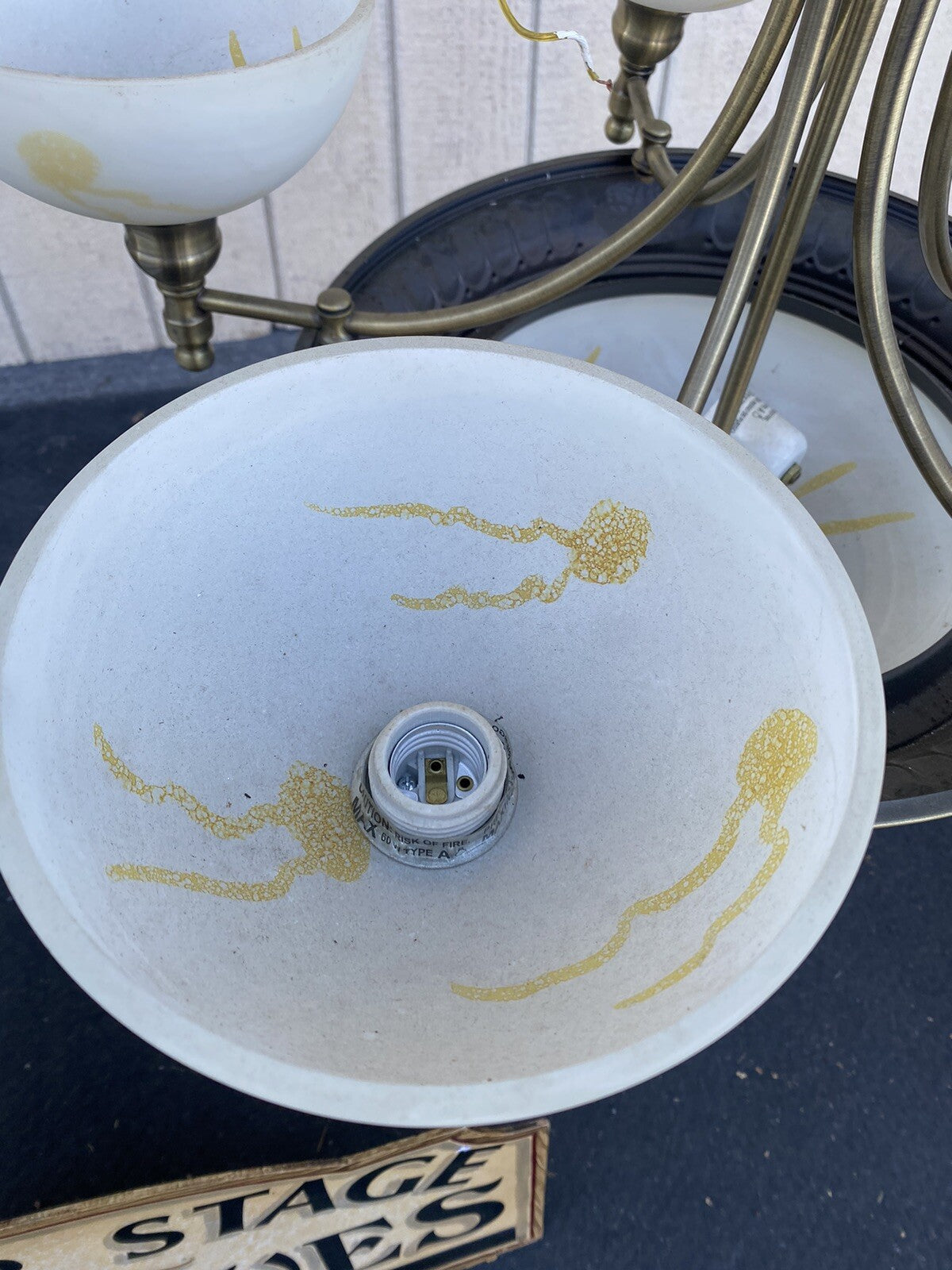 66031   Modern Decorator Hanging Light Fixture Chandelier.