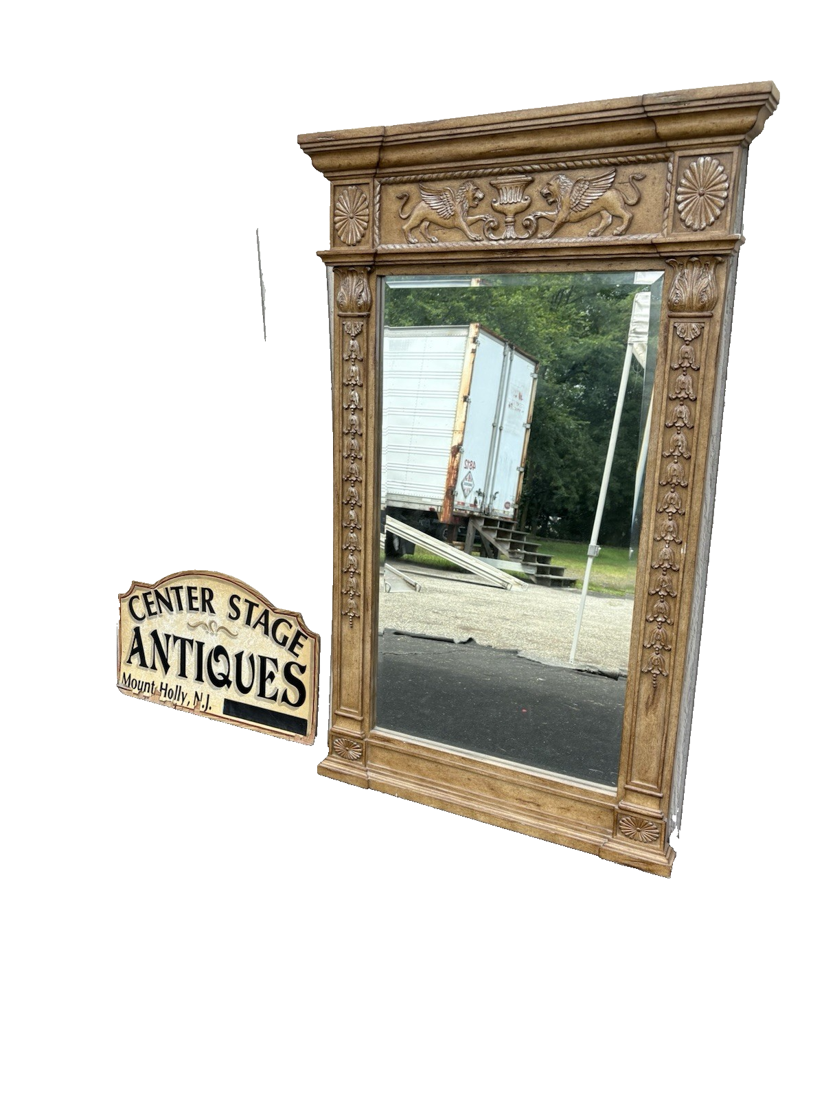 66851 Decorator Large Gryphon Accent Mirror