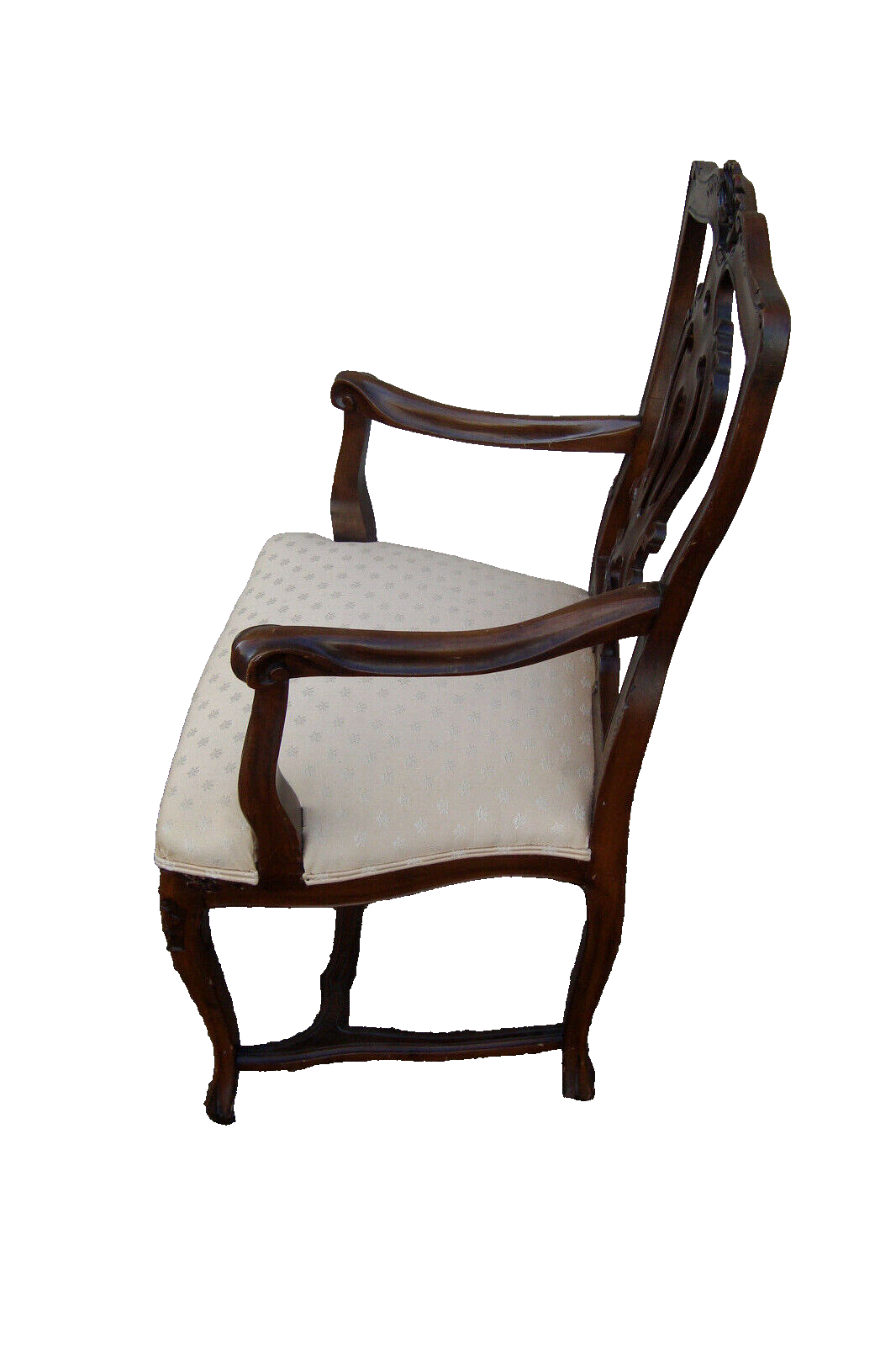59853  Pair Custom Made French Country Armchairs Dining Chairs