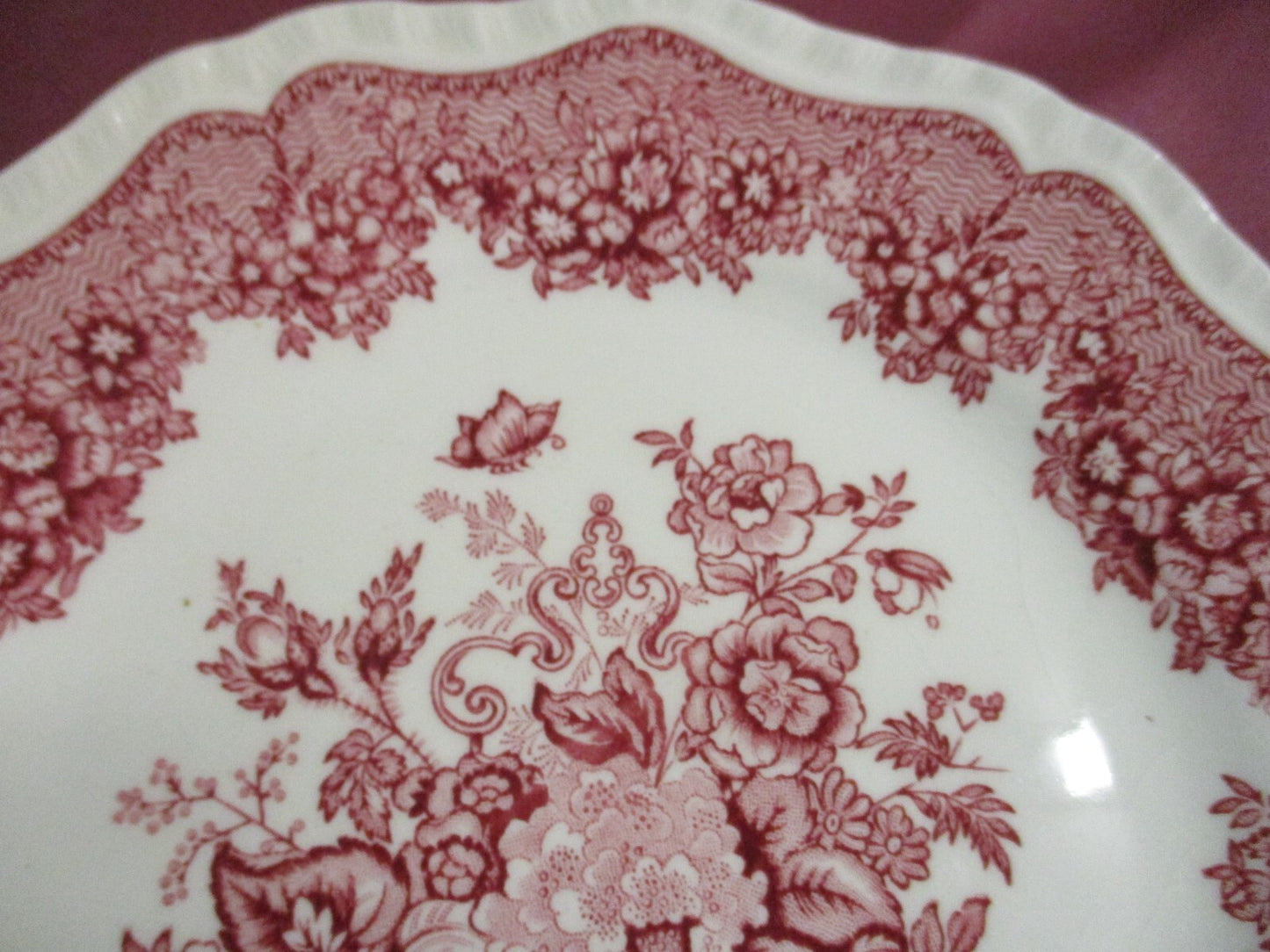 COL 01:       Set of  12 Mason ASCOT PATTERN 8" Ironstone Plates