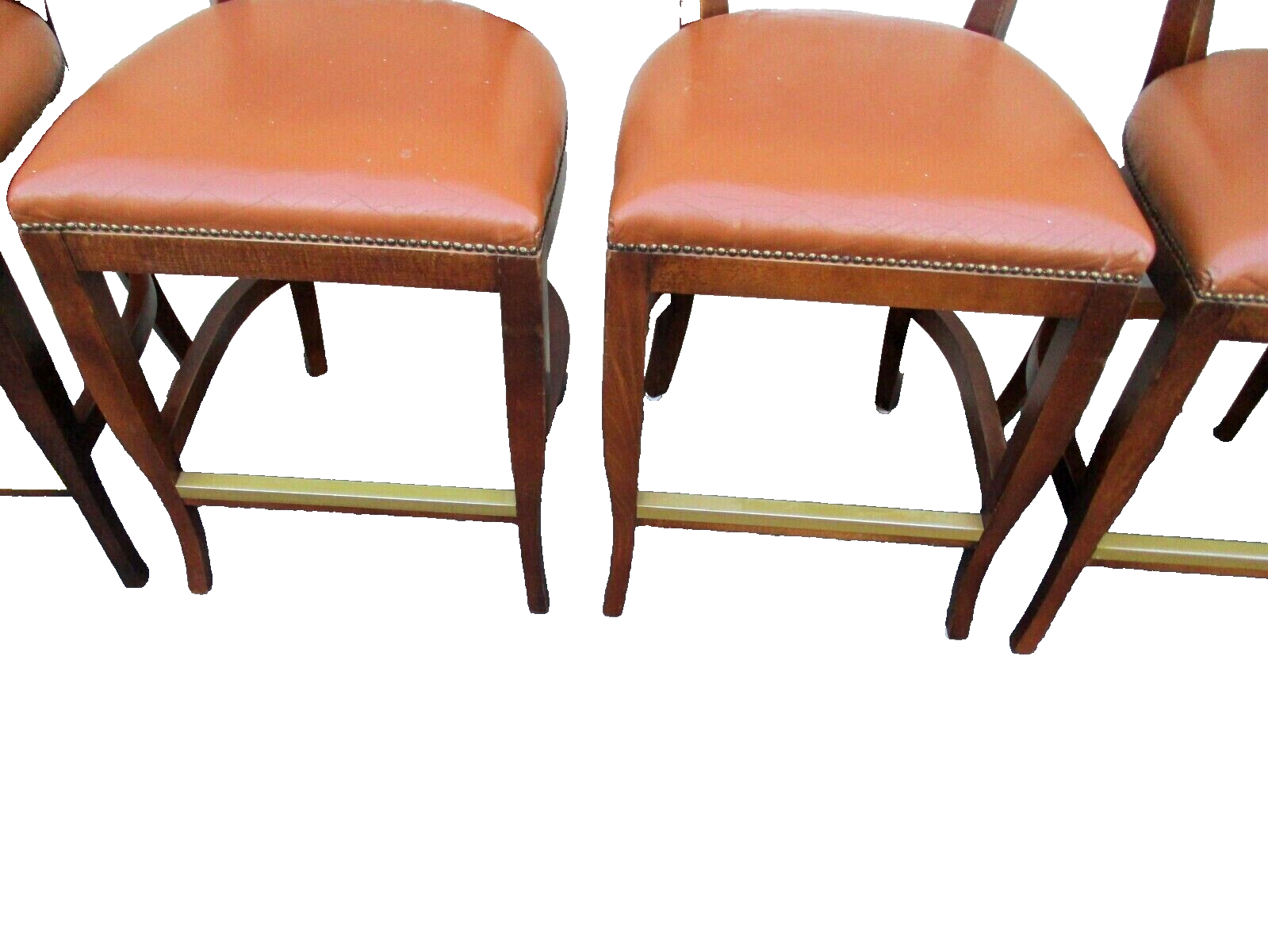 63515   Set of 6 QUALITY Wood Modern  MCM Bar Stools  Accent Chairs