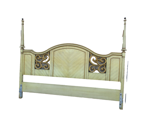 47834 Mid Century Modern King Size Headboard Bed
