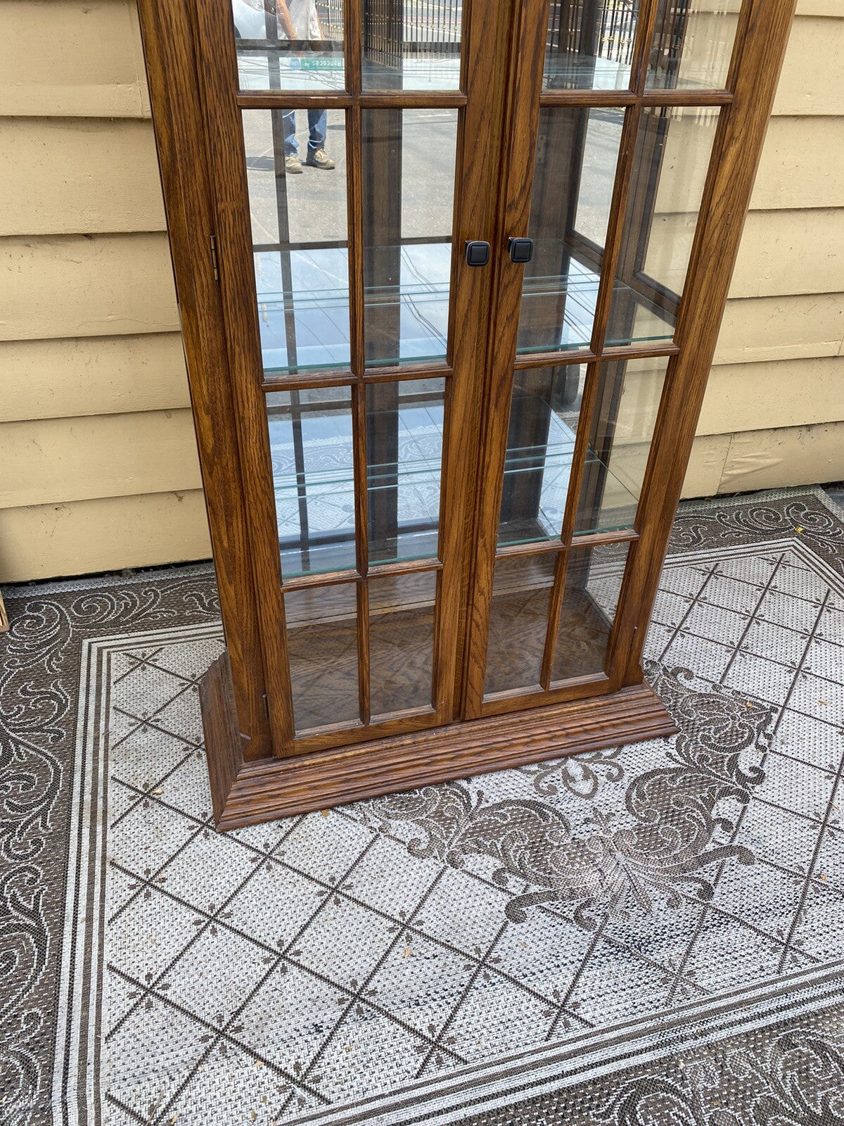 65589 Oak Curio China Cabinet