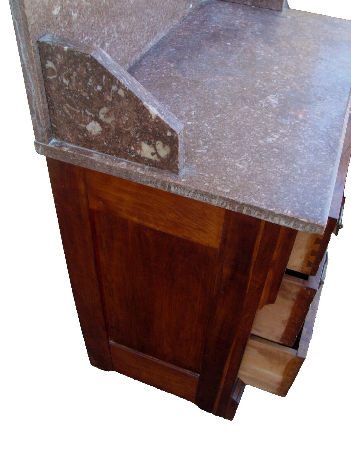 61939  Marble Top Victorian Washstand Dresser Chest Nightstand