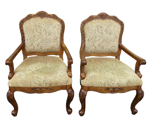 62680  Pair Bergere Armchair Chairs SAM MOORE LA Z  BOY