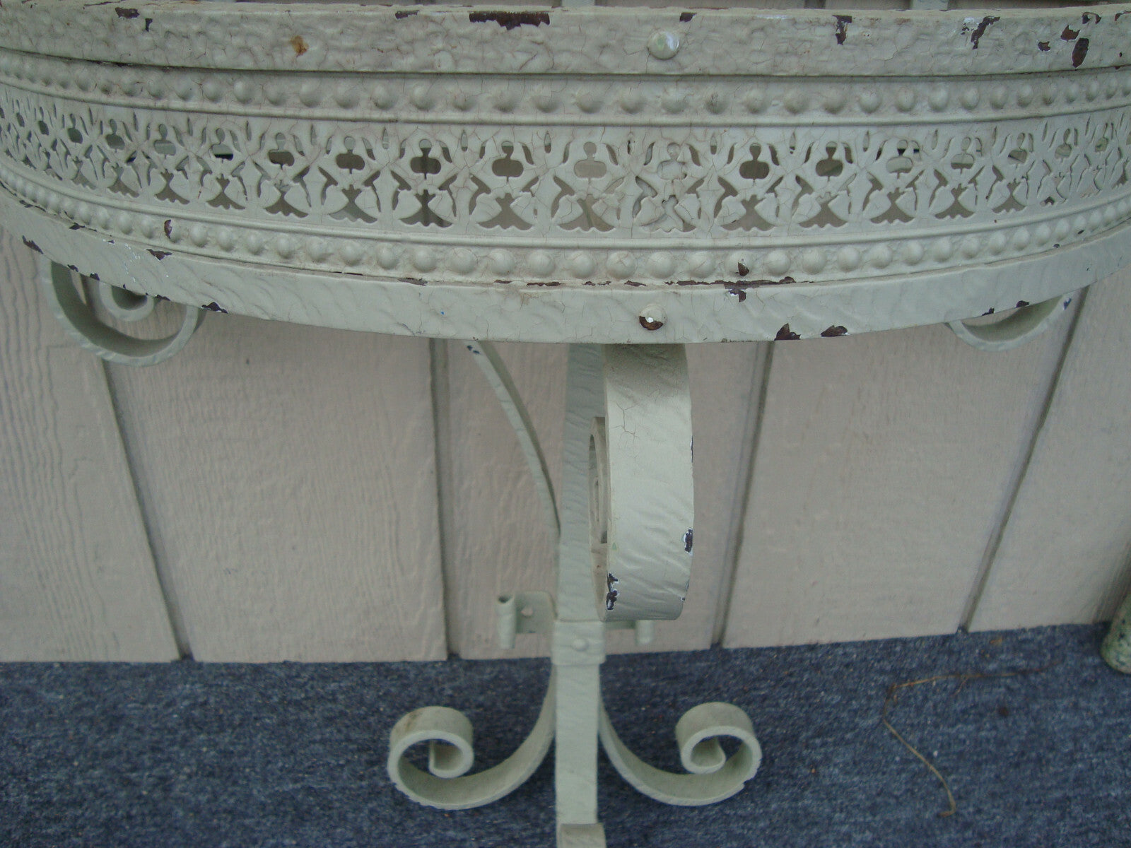 61868   Modern Stone Cement Top Wall Shelf Console Table