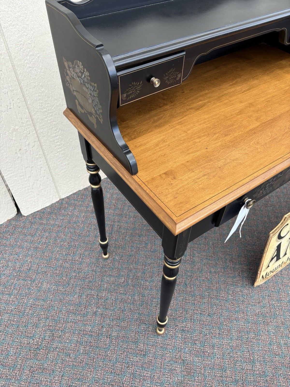 67129 ETHAN ALLEN Office Stenciled Office Desk