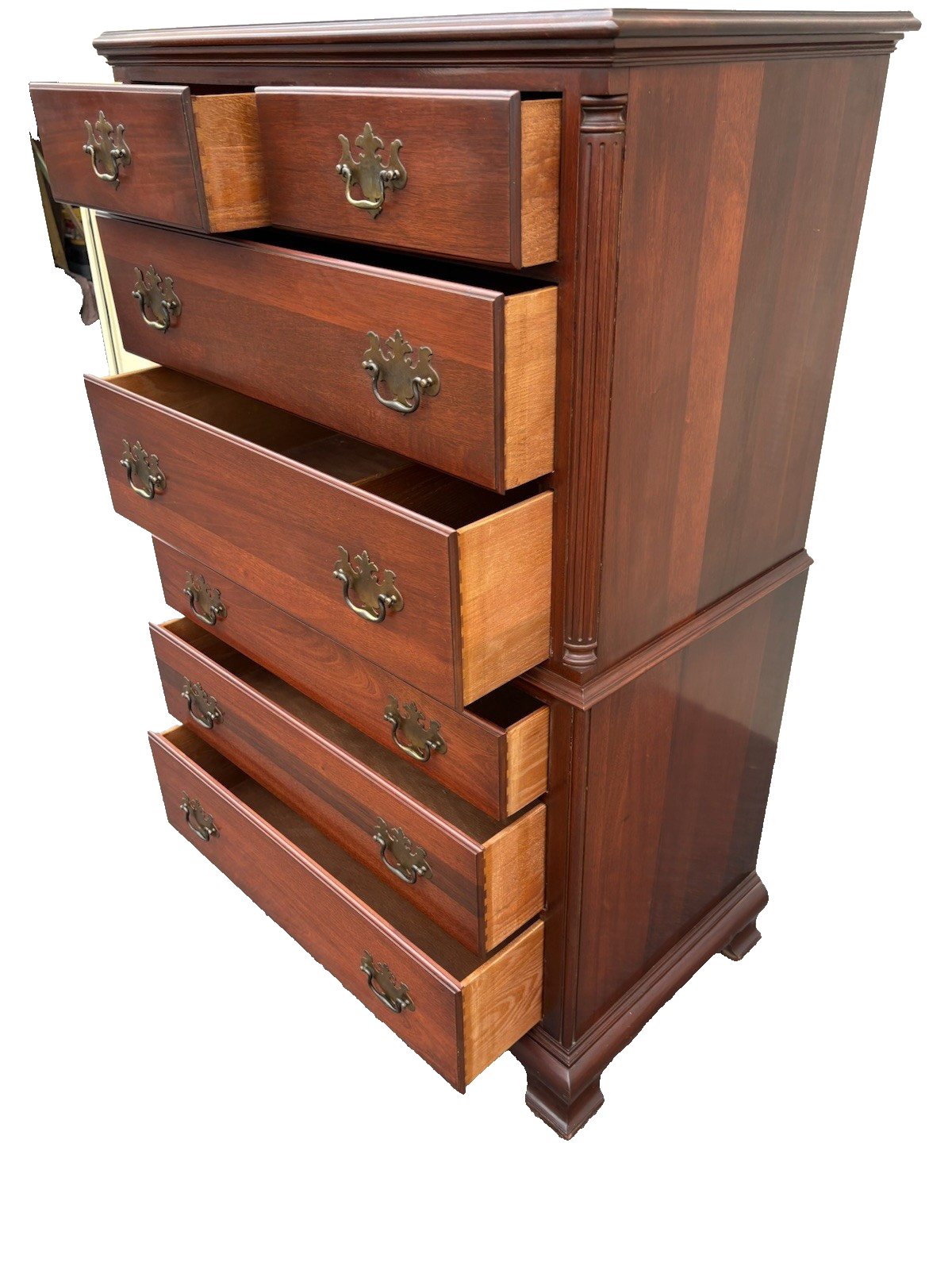 67130 Morgan Furniture Mahogany High Chest Dresser