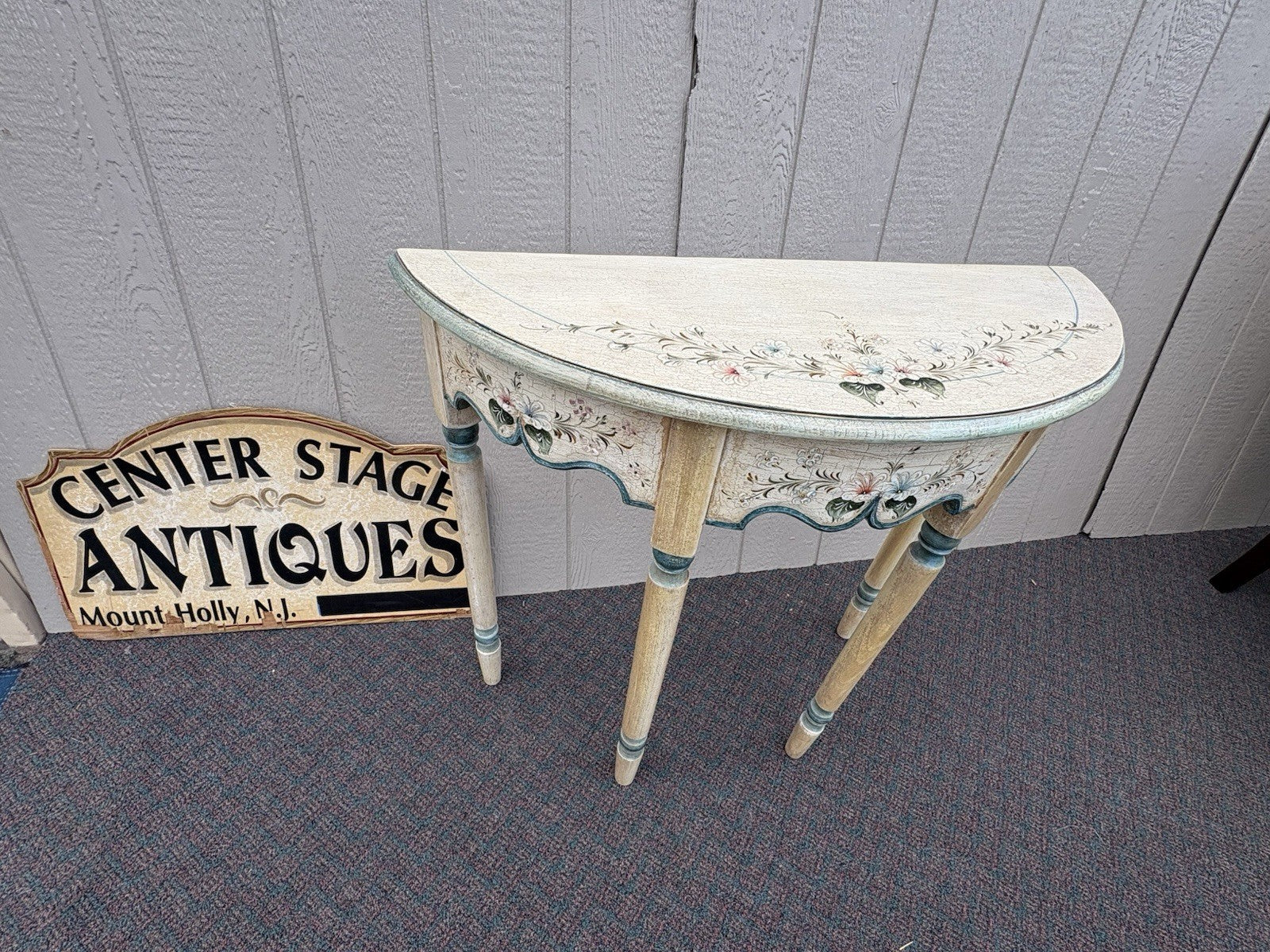 67049 Hand Painted Console Table Stand Sideboard Server
