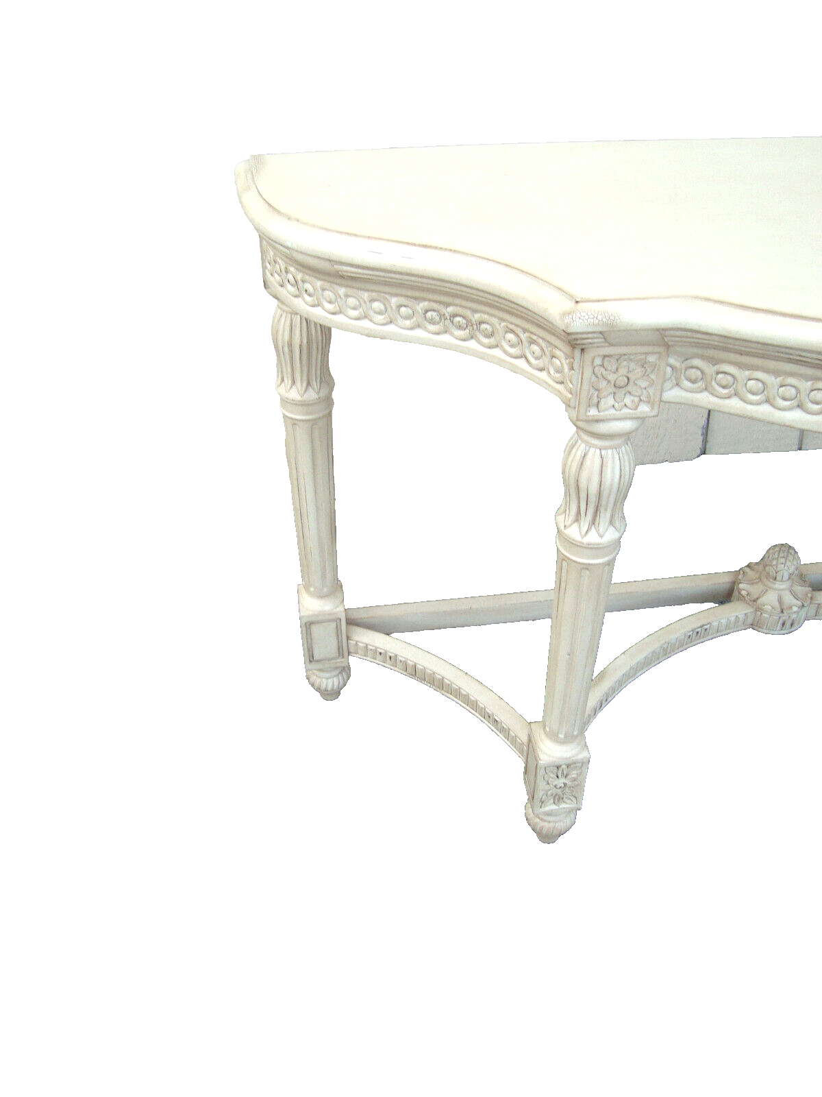 61432 Solid Wood Romantic Shabby Console Hall Table Stand