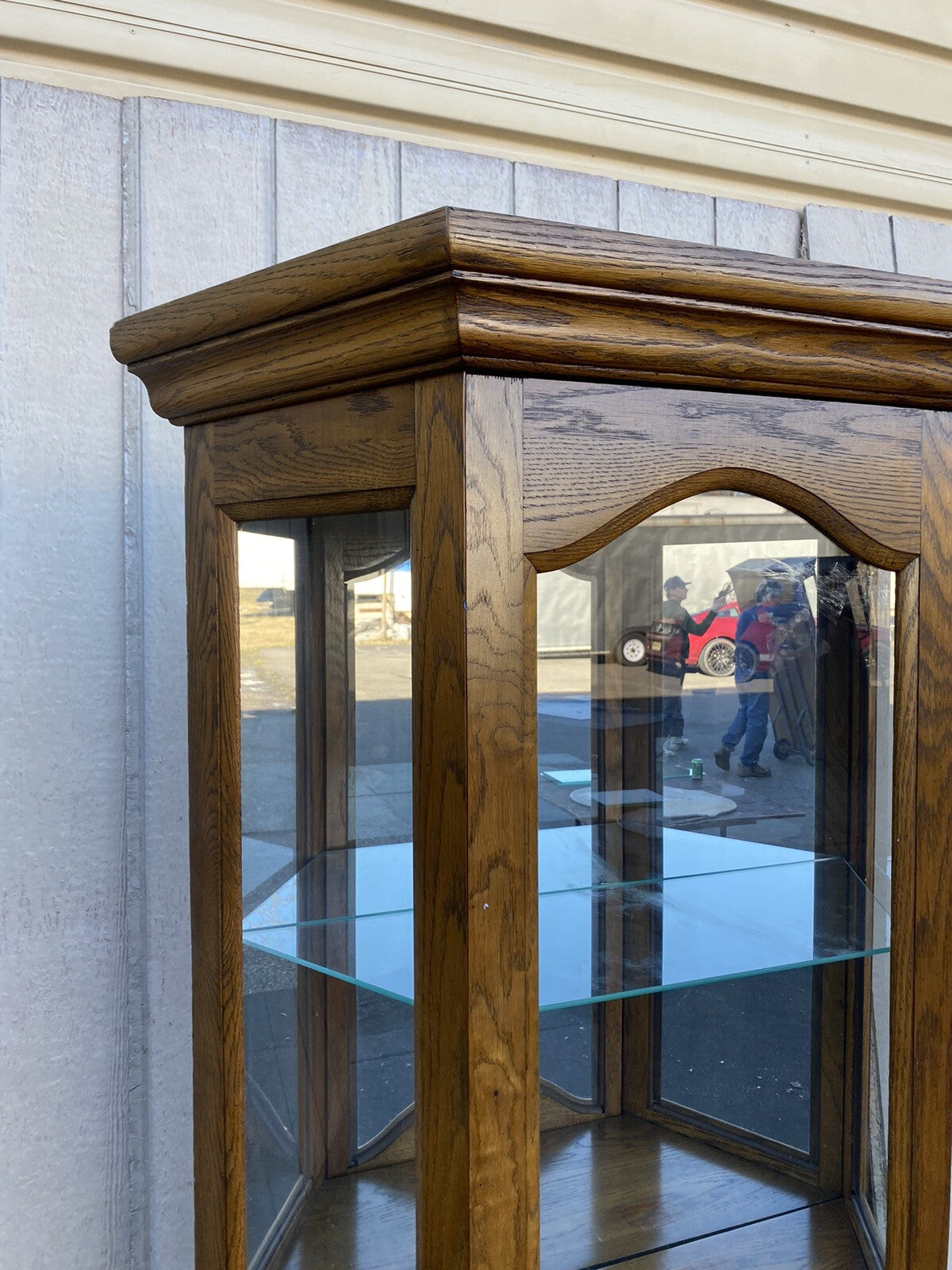 BN 12:    Oak Curio China Cabinet