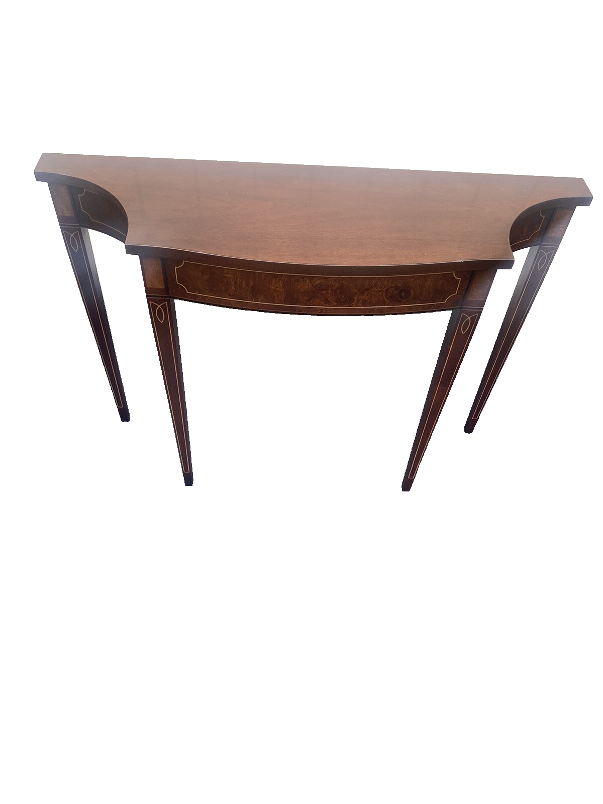 66086  Hepplewhite Mahogany Console Table Stand