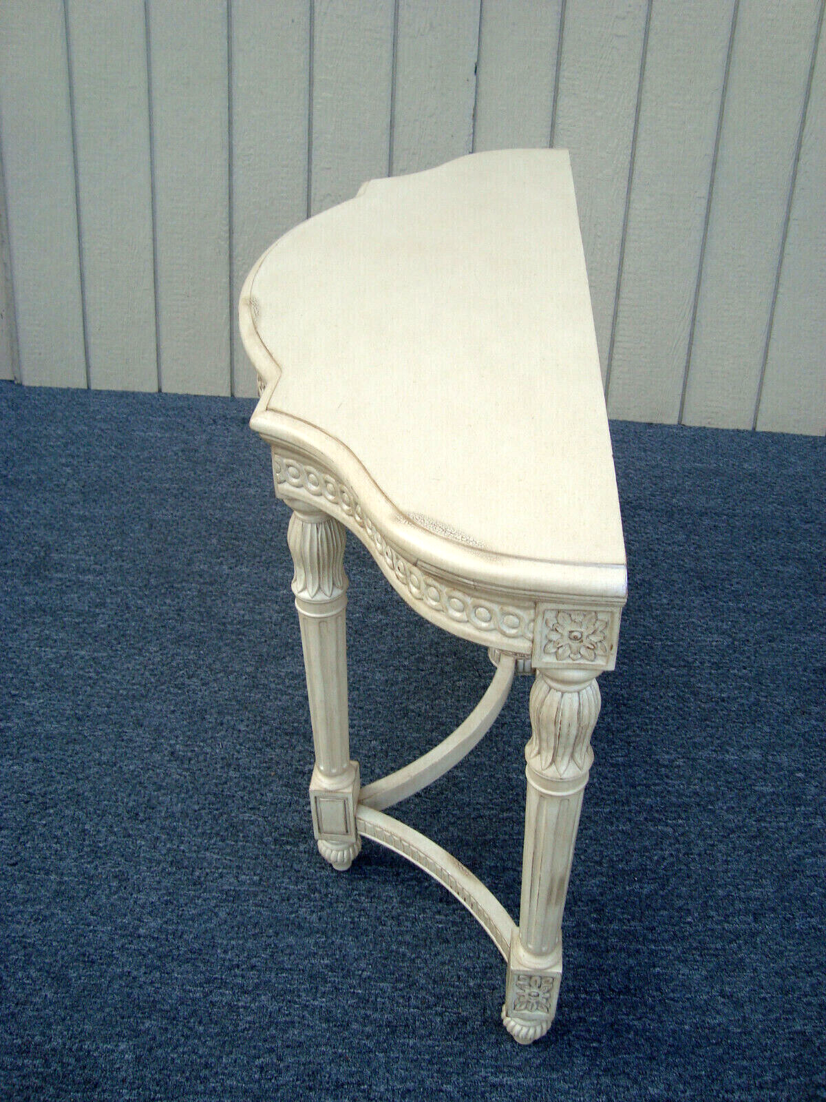 61432 Solid Wood Romantic Shabby Console Hall Table Stand