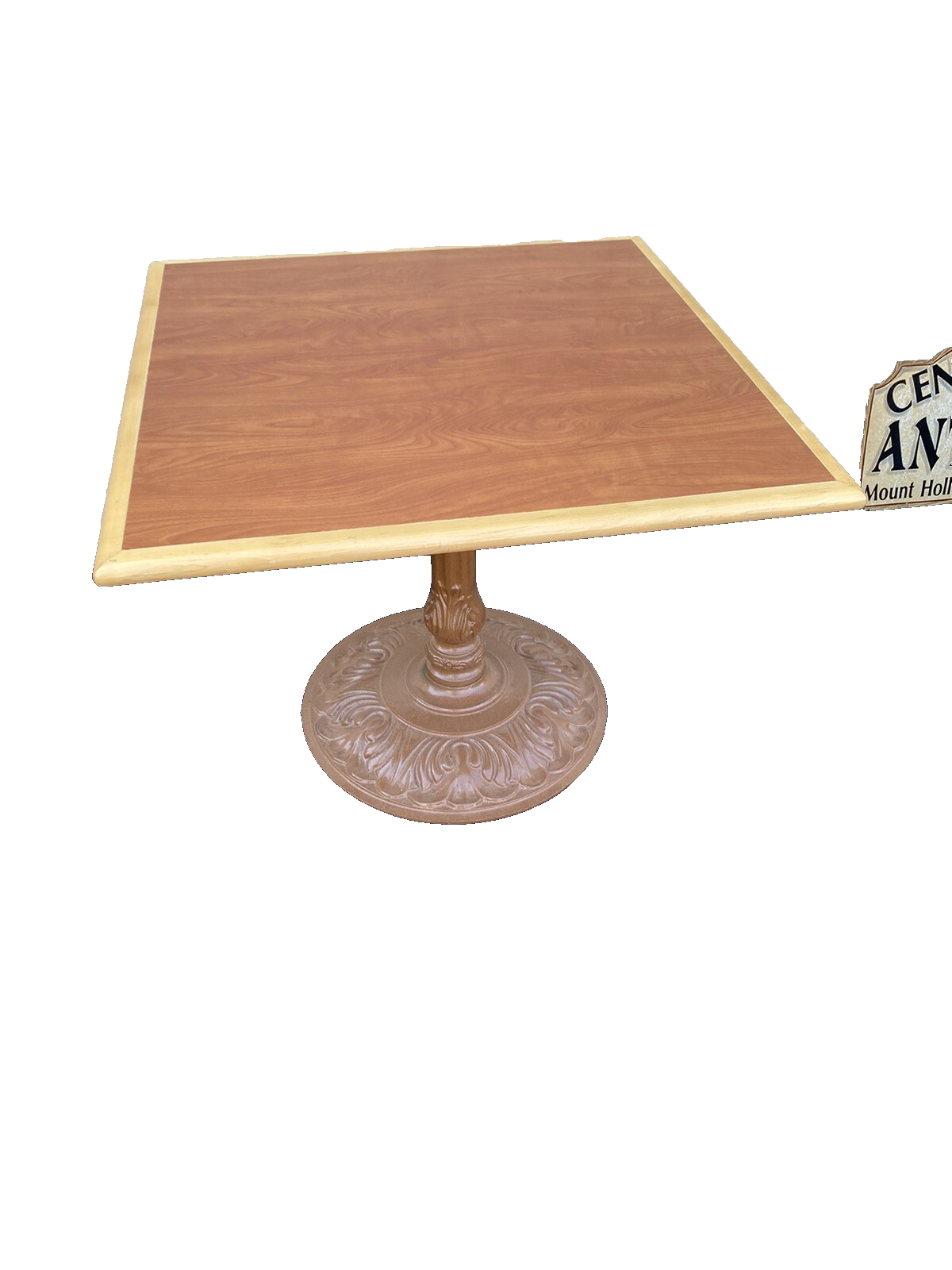 65315   Modern Cast Iron Dining Table Ice Cream Parlor Table