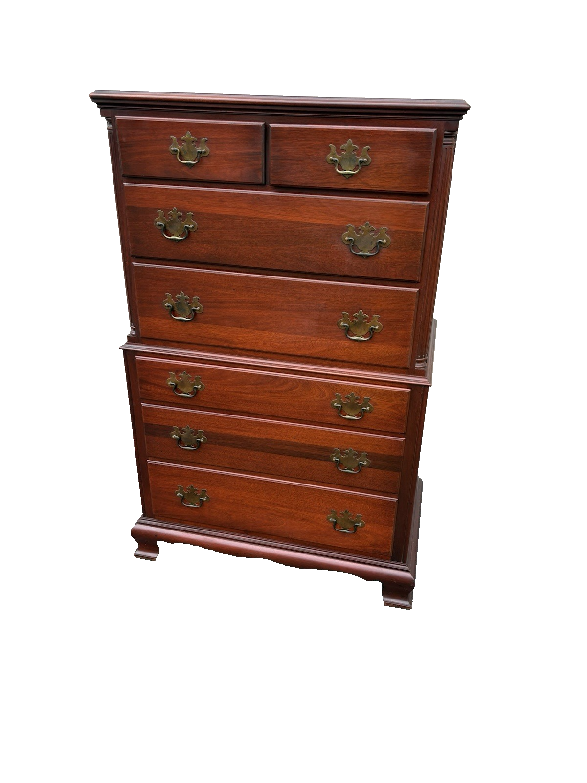 67130 Morgan Furniture Mahogany High Chest Dresser