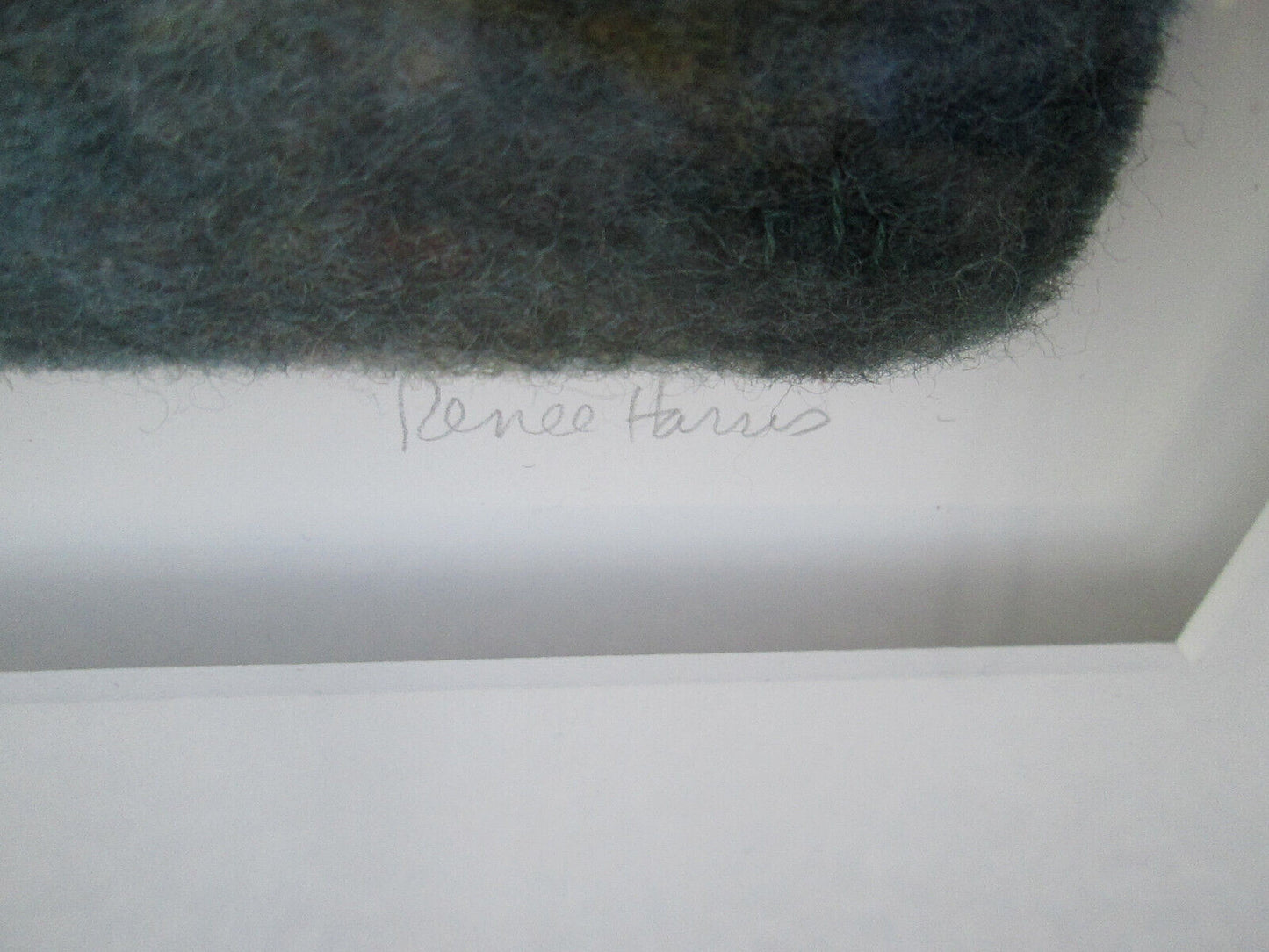 59245  Artist Signed RENEE HARRIS WHATS IN IT FOR ME needlepoint Modern Picture 