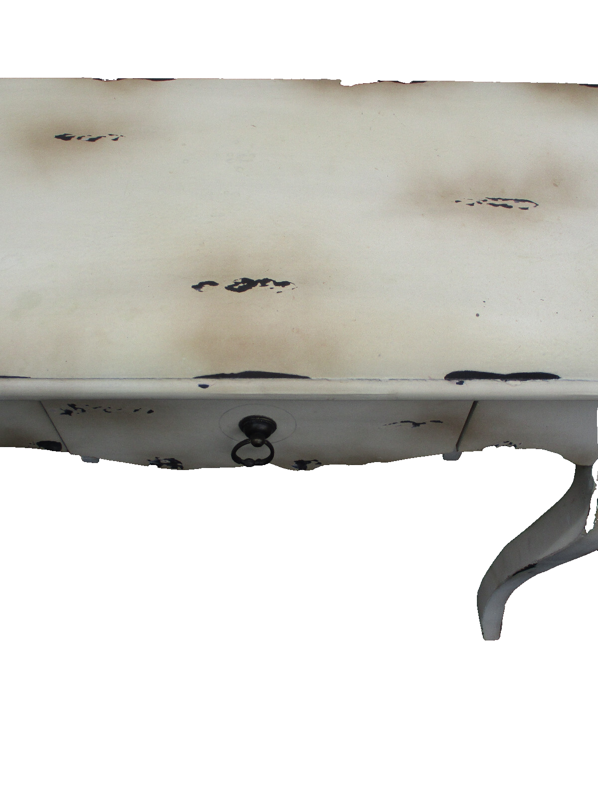 64249 Decorator White French Country Sofa Hall Table