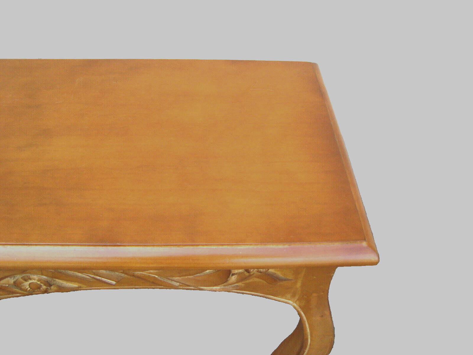 61967 French Country Custom Carved Console Hall Table Sofa Stand with 2 drawers