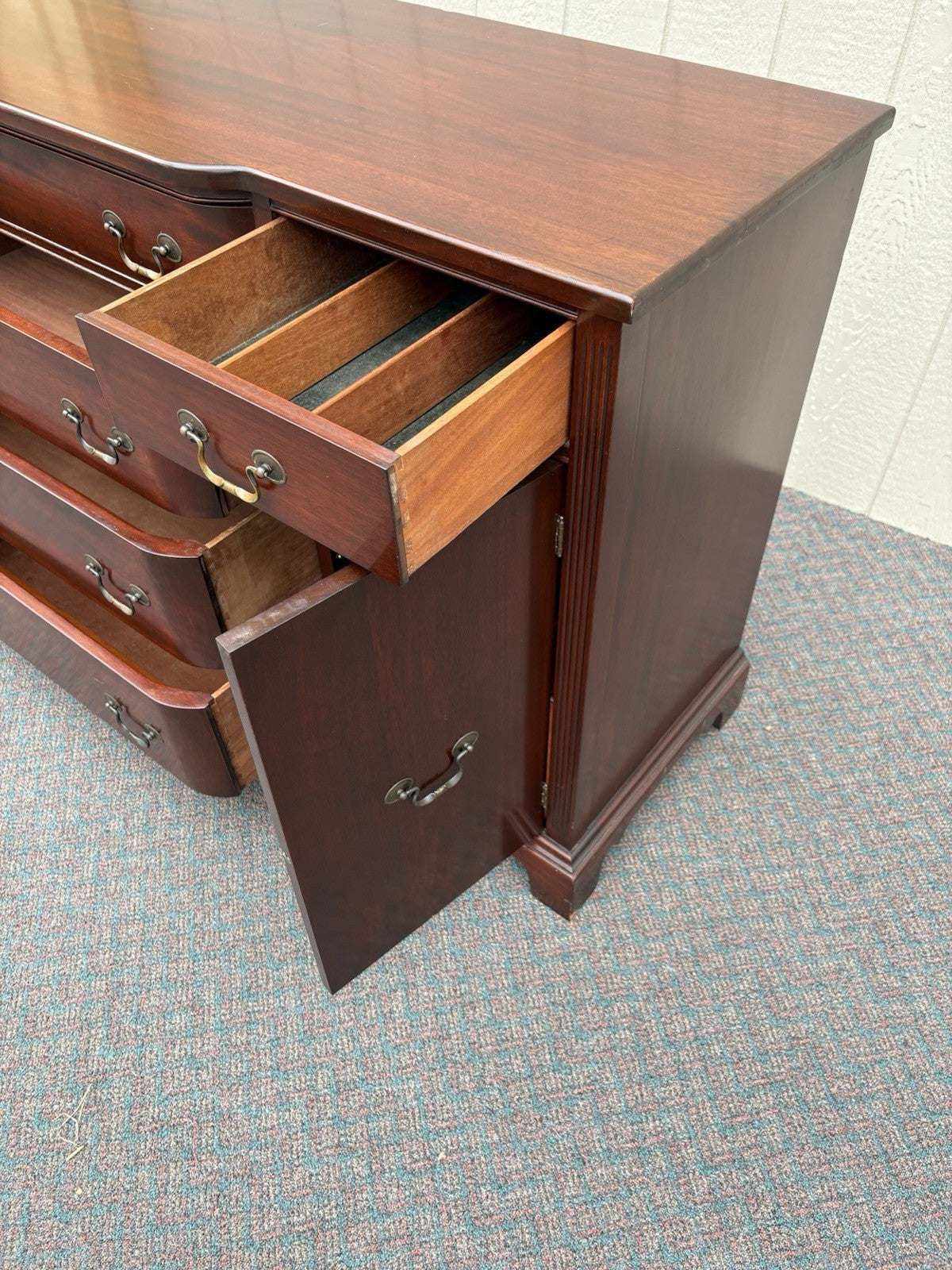 67123 Solid Mahogany Buffet Sideboard Server Cabinet