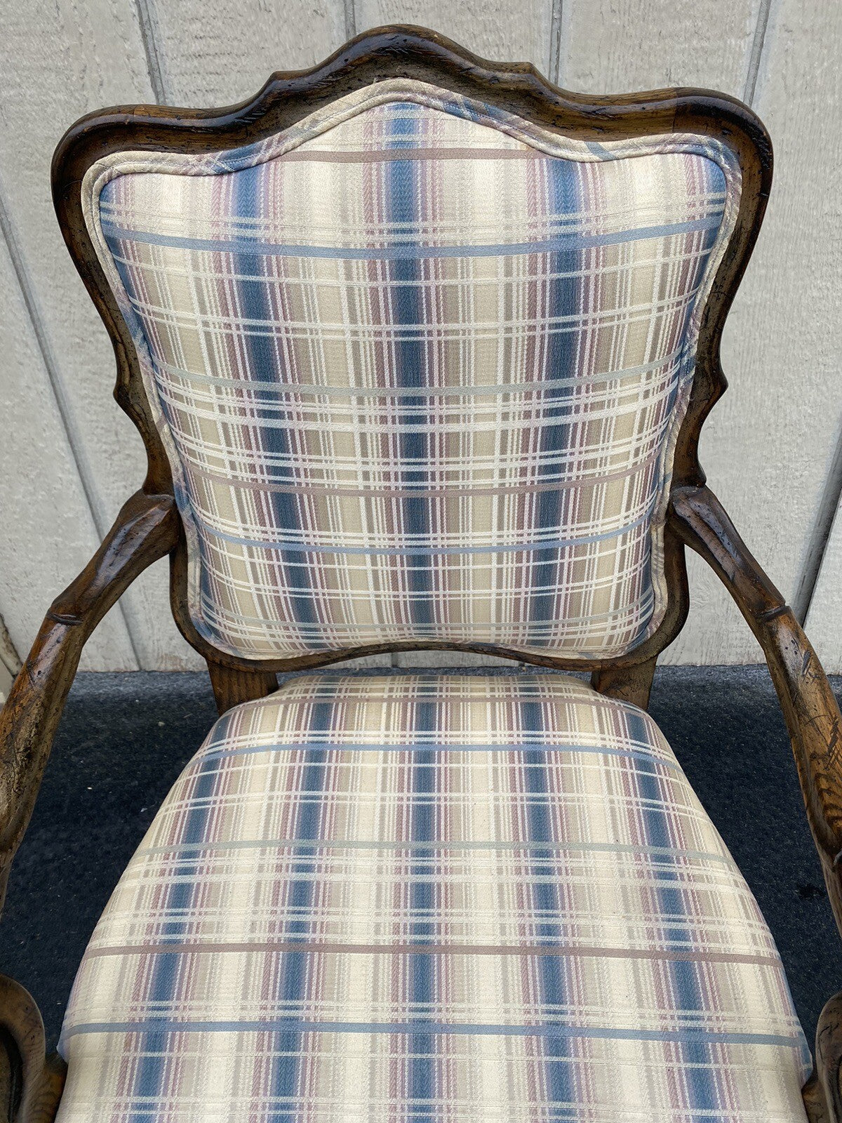 64833 Pair French Country Louis XV Bergere Armchair Chair s