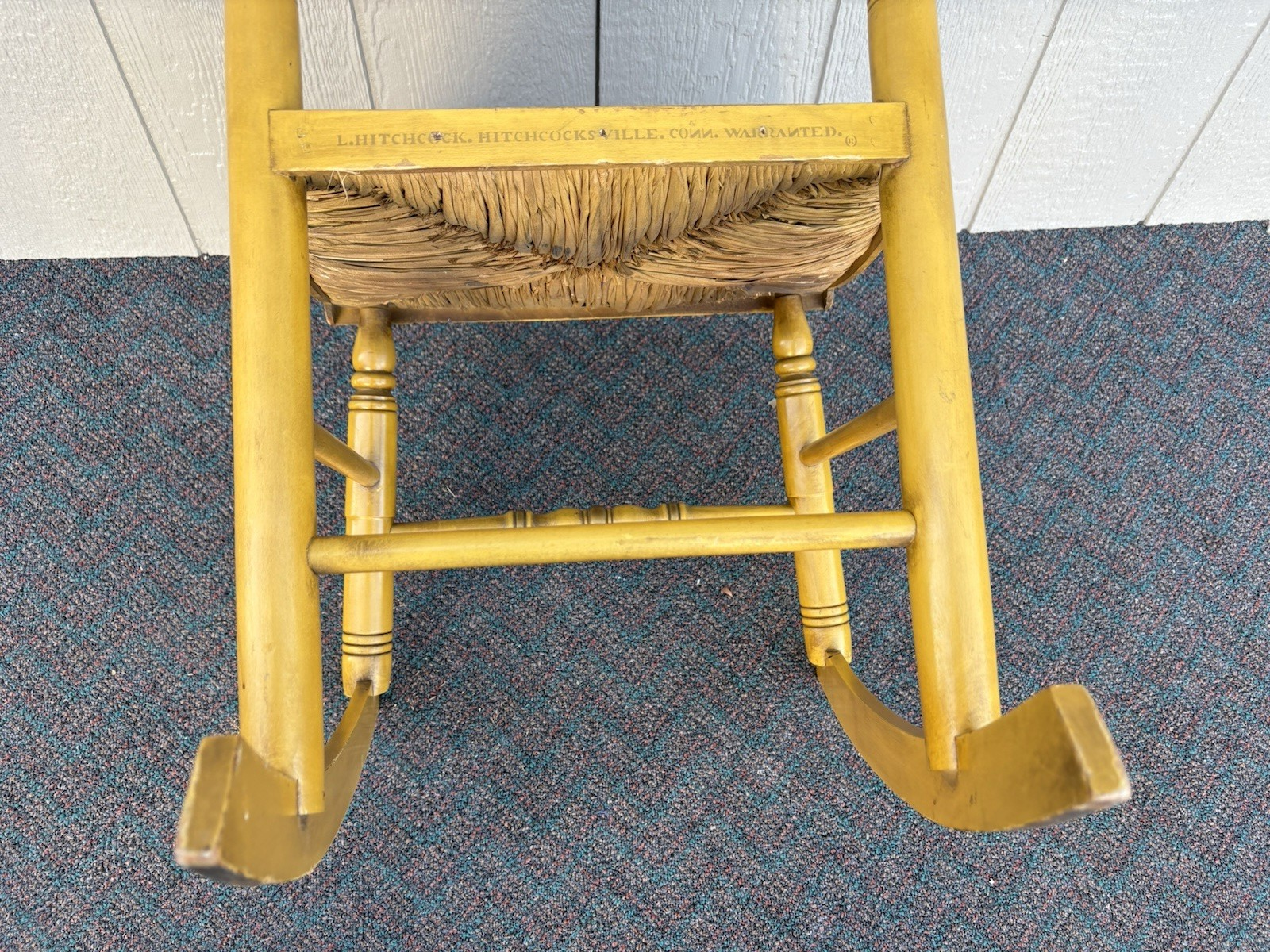 67106  Signed  HITCHCOCK Decorator Rocker Rocking Chair