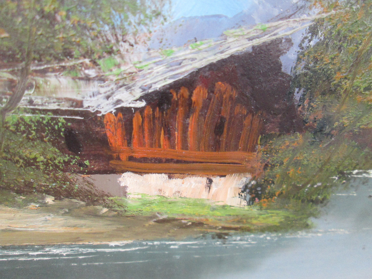 59752 Vintage Oil Paintng on Board