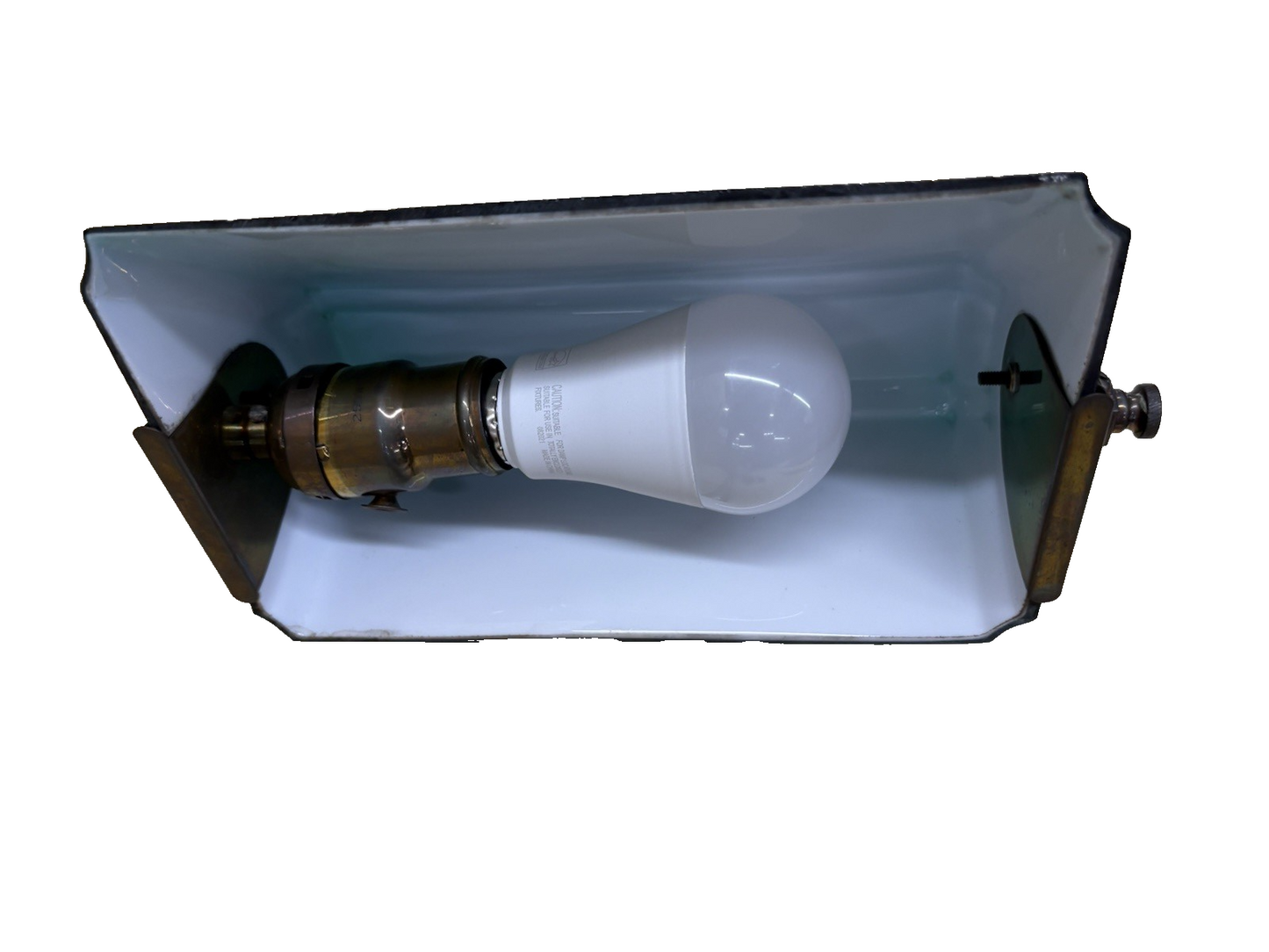 65625 Antique Brass Desk Lamp Light Emerald Shade