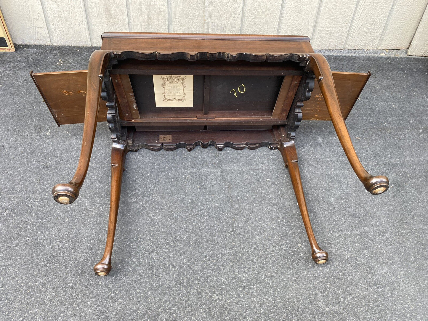 65736 C W KITTINGER Mahogany  Tea Table Lamp Table Stand