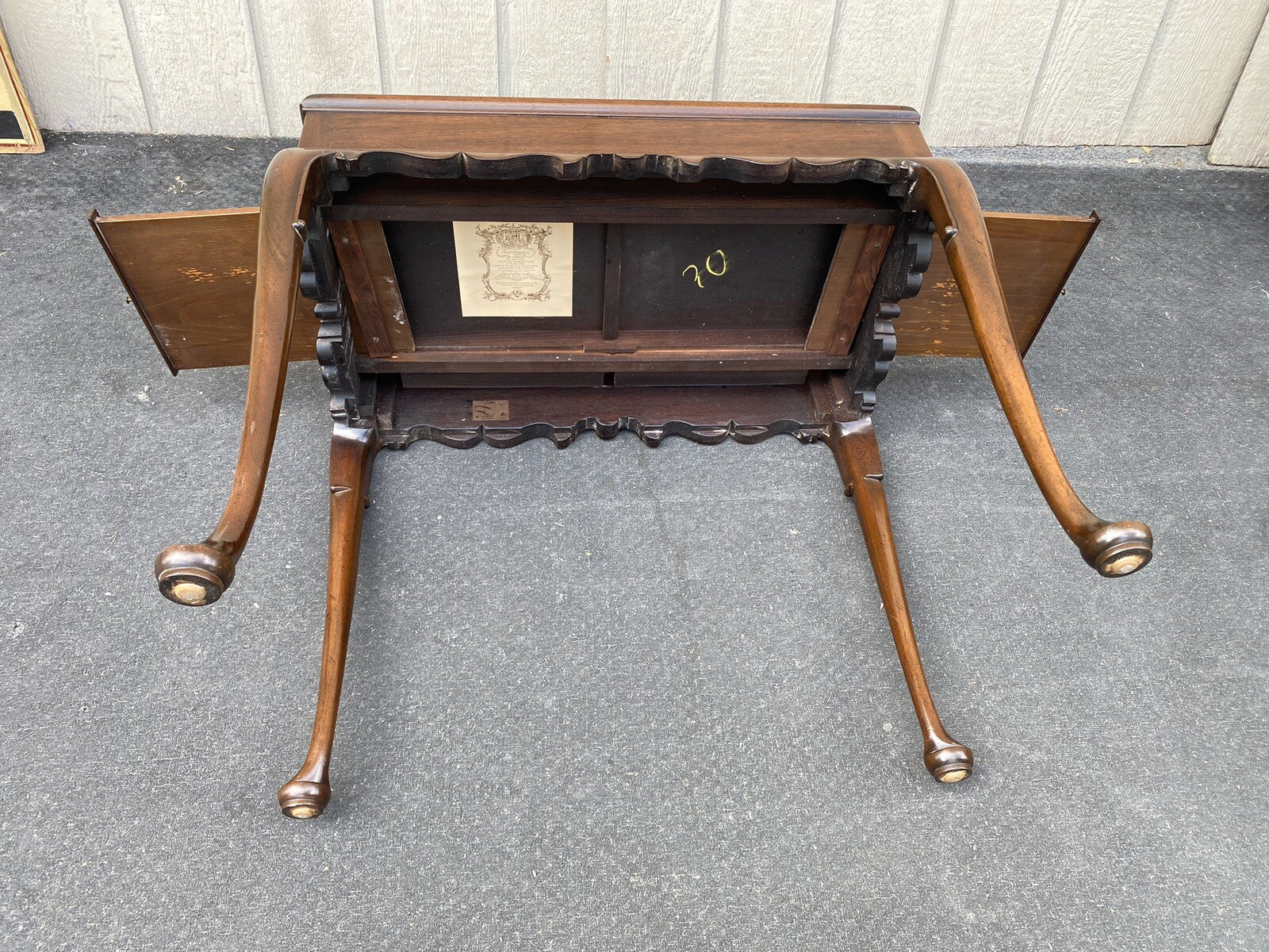 65736 C W KITTINGER Mahogany  Tea Table Lamp Table Stand