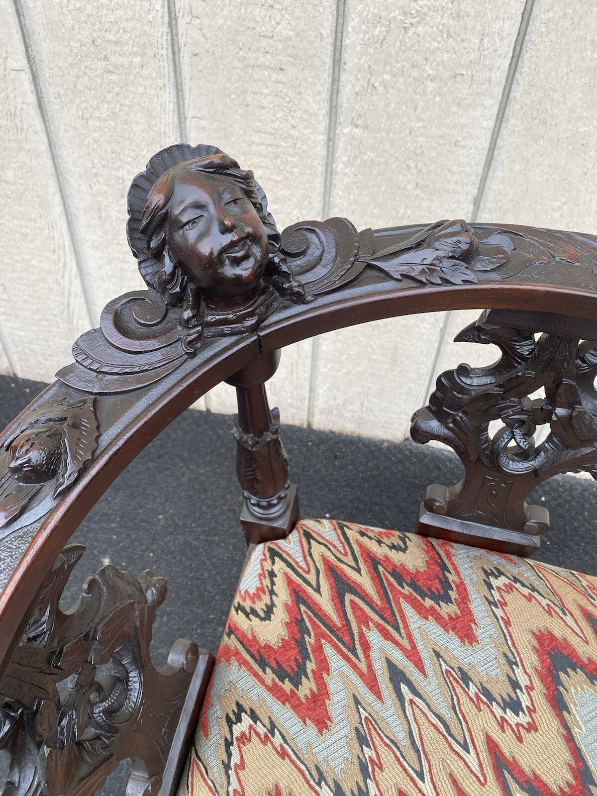 65608 CUSTOM HAND MADE Figural Corner Chair