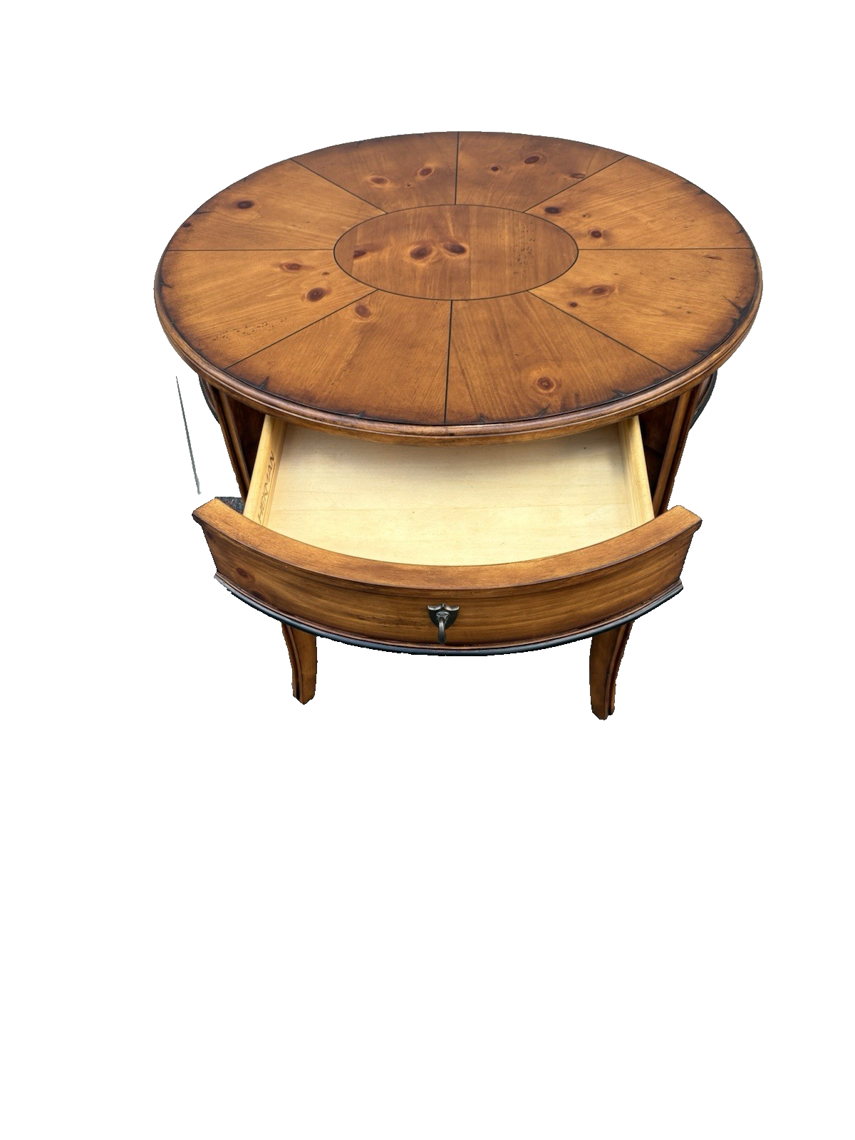 66963 Oval HEKMAN Furniture Lamp Table Stand w/ Drawer